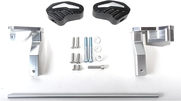 No Cut Frame Sliders Crash Protection for Suzuki Hayabusa GSXR 1300 2021-2023 Gen 3, Motorcycle Accessories Parts Silver