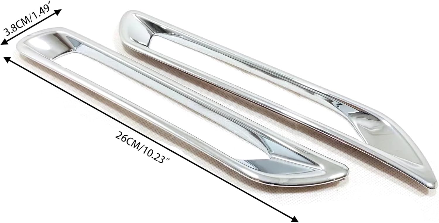 Car Accessories Fit For Toyota RAV4 2019-2022 2023 2024 2025Exterior Rear Bumper Reflector Fog Lights Cover Trim (Glossy Chrome Style) ABS 2 PCS
