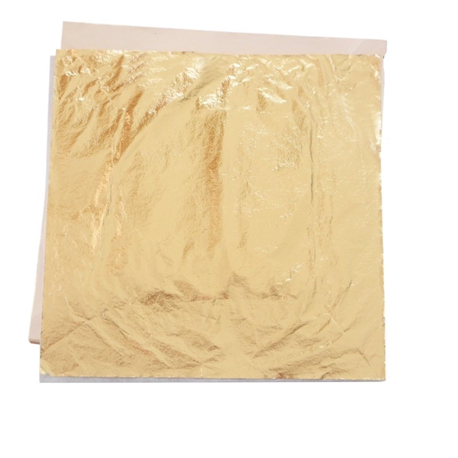 Feuille d'or Imitation Papier doré cuivre Aluminium Feuille for Artisanat d'art décoration de la Maison 1000 pièces pour Artisanale(14cm Gold Leaf)