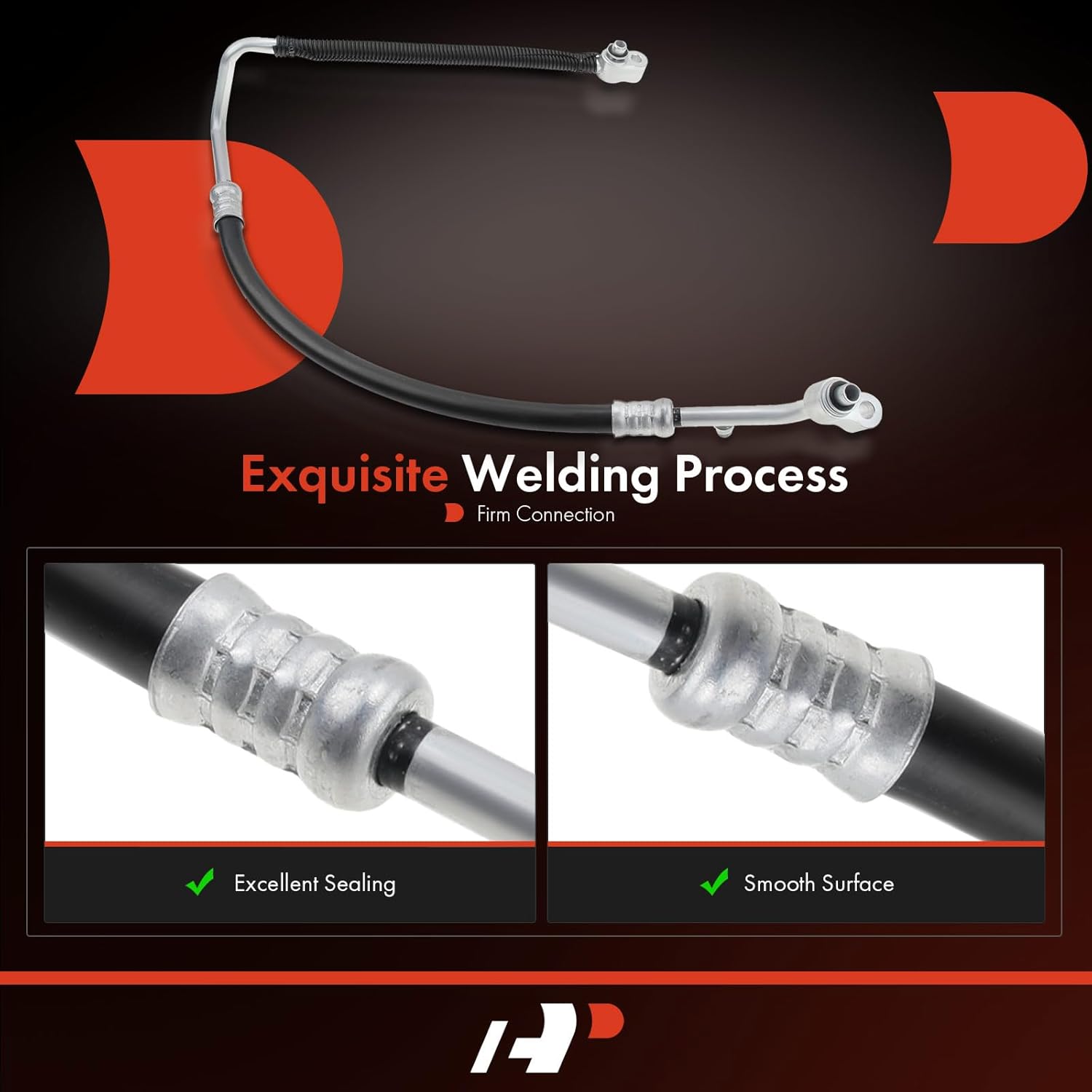 A-Premium A/C Discharge Line Hose Assembly Compatible with Chevrolet Silverado 1500/1500 HD, Tahoe, Suburban 1500/2500 & GMC Yukon, Yukon XL 1500/2500 & Cadillac Escalade, Compressor to Condenser