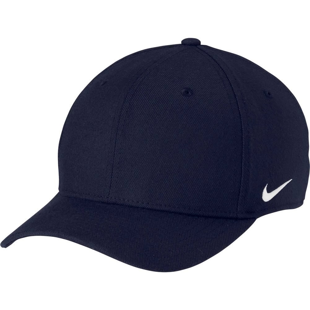Nike Dri-FIT Swoosh Flex Cap (Navy, Medium/Large)