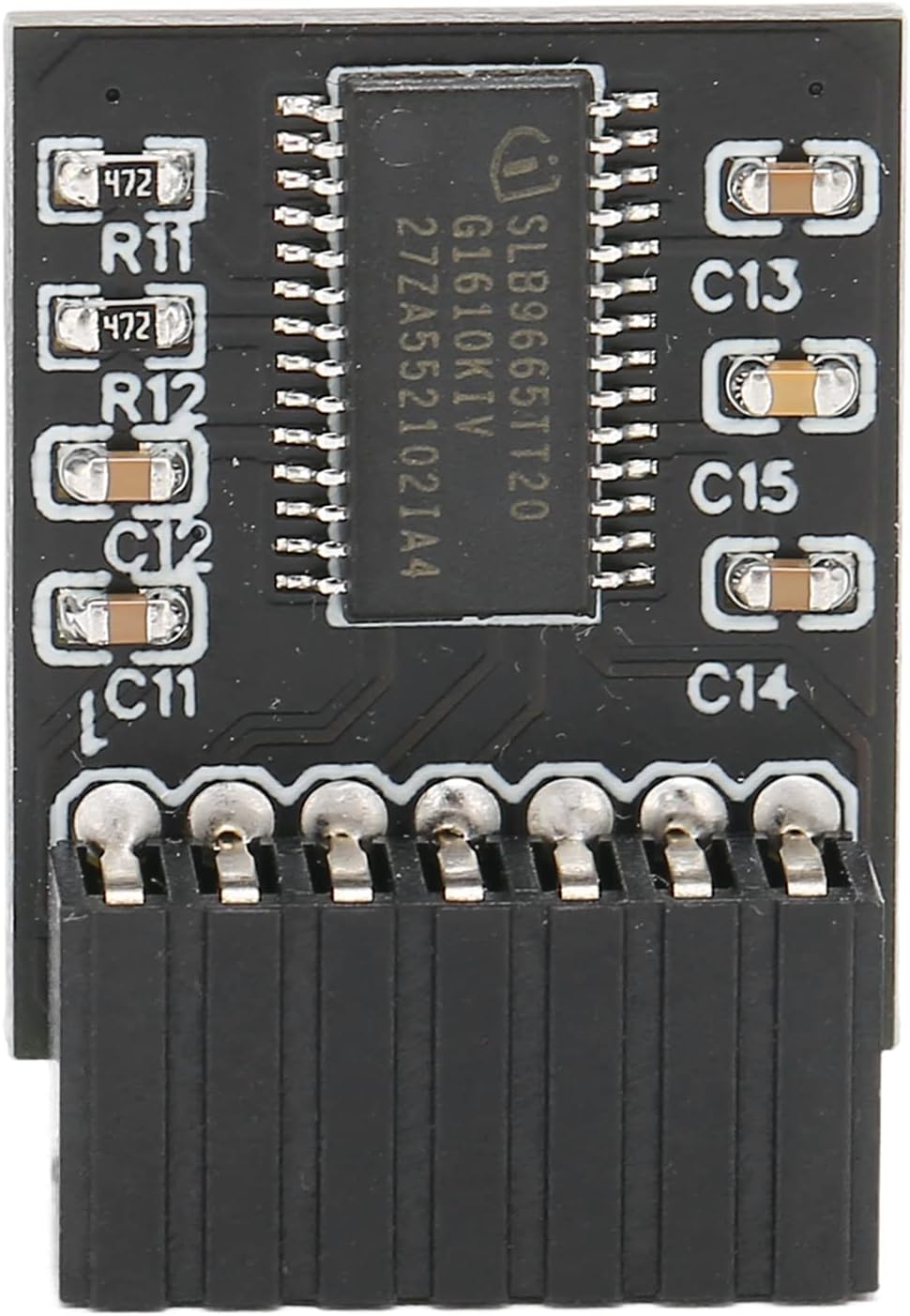 Eacam TPM 2.0 Remote Card Encryption Security Module, Independent Processor for 14Pin LPC Interface, for 11, 8.1, 7, 10