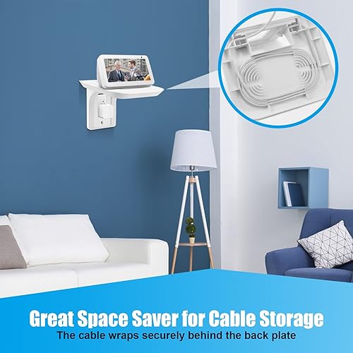 Miniatura 10 de Echo Show 5 - Soporte de pared giratorio de 360 grados, soporte de pared ajustable, accesorios integrados Show 5 (Gen 1 y Gen 2), soportes de