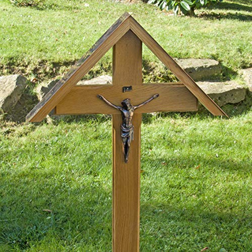 Preisvergleich Produktbild Grabkreuze-direkt.de Dachkreuz mit Korpus