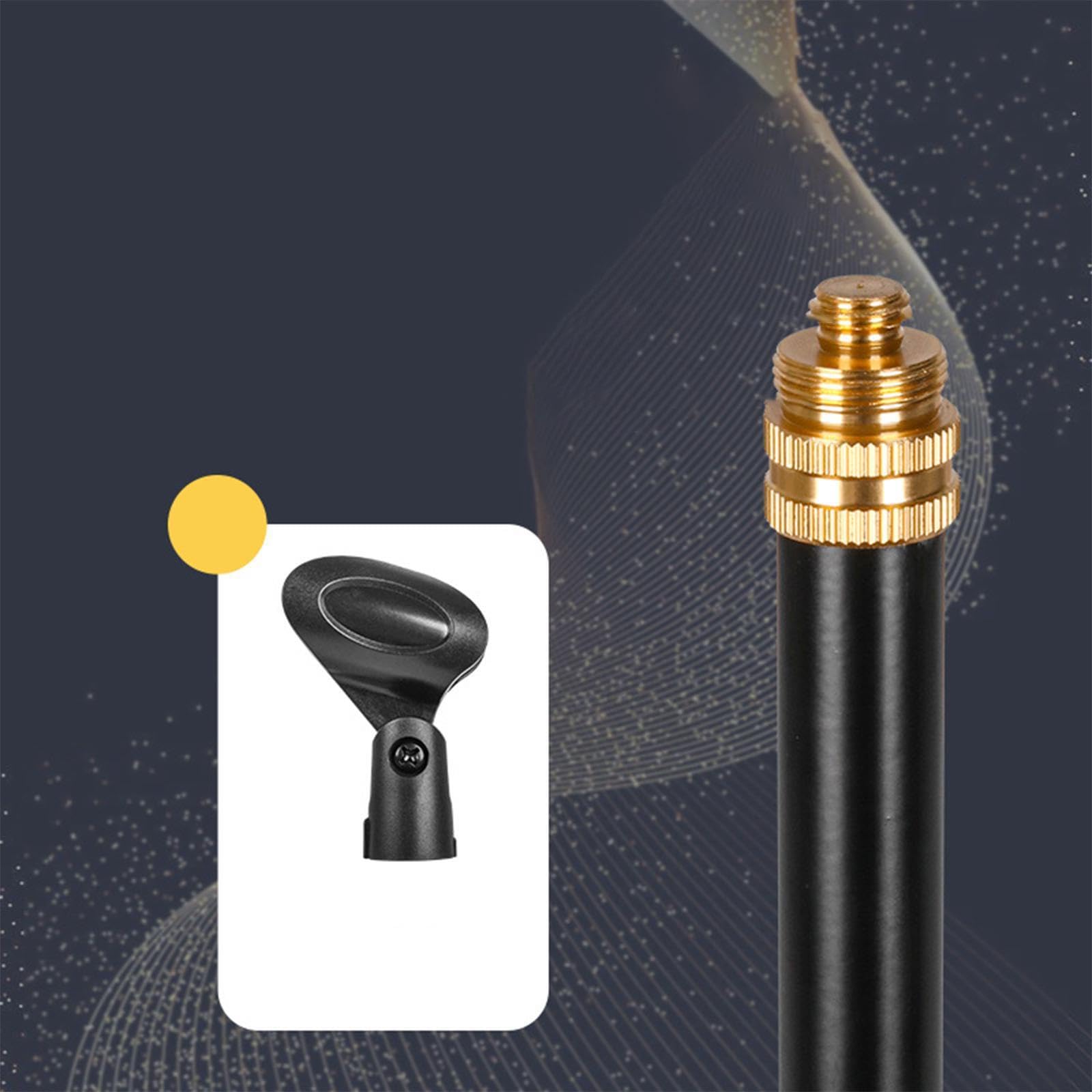 BEALIFE Soporte de micrófono Vertical Ligero con Base Estable Solución práctica para presentaciones en para Vivo y reuniones en la Oficina casa Oficina casa Fácil de Instalar Ajustable