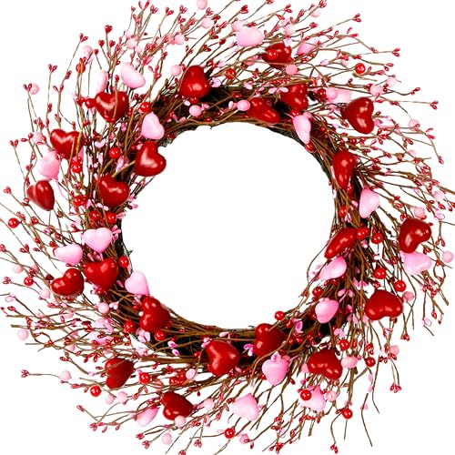 WSTPUPU Valentine's Day Wreath 20 Inches Valentines Day Wreaths for