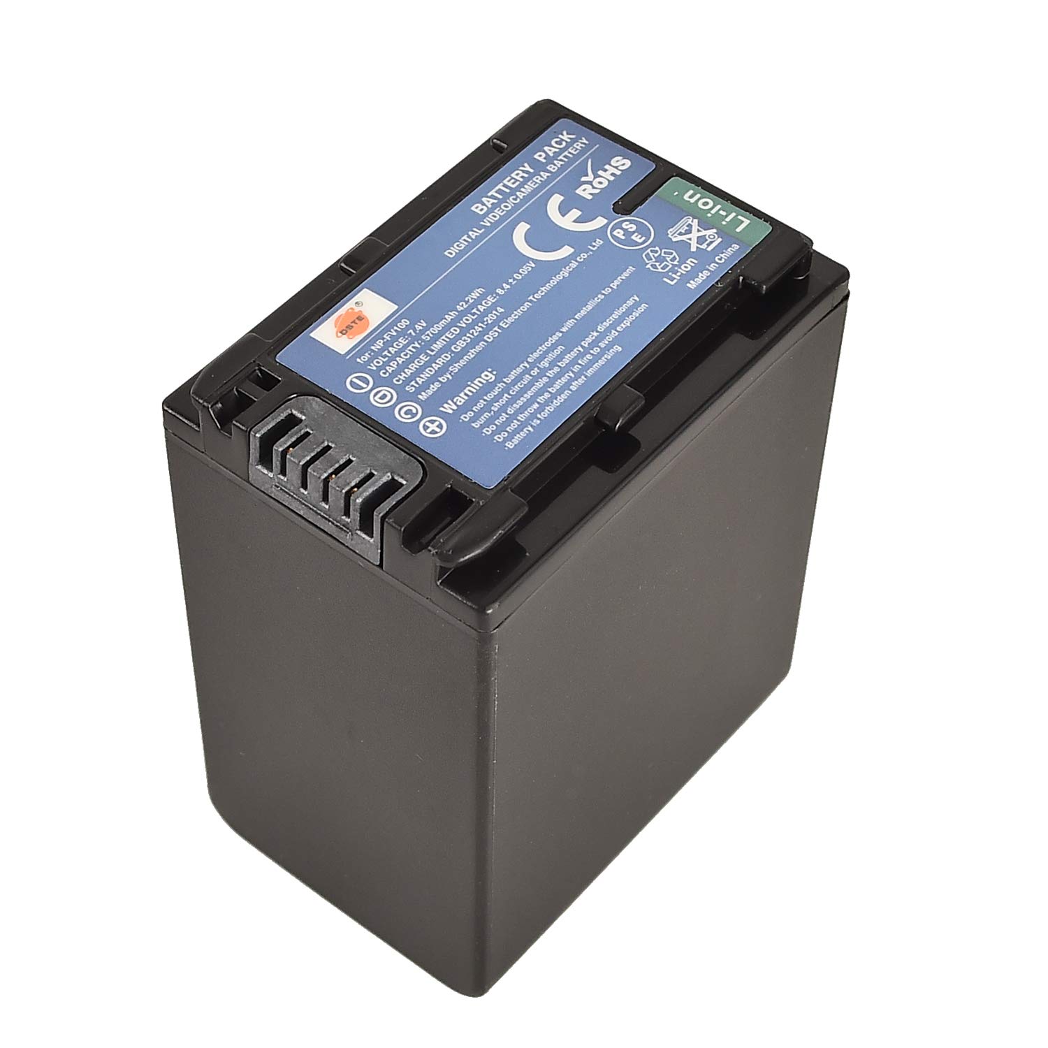DSTE Lot de 2 Batteries de Rechange NP-FV100 + Double Chargeur USB Compatible avec Sony HDR-CX230 HDR-CX260V HDR-CX290 HDR-CX300 HDR-CX305 HDR-CX350V HDR-CX360V HDR-CX380