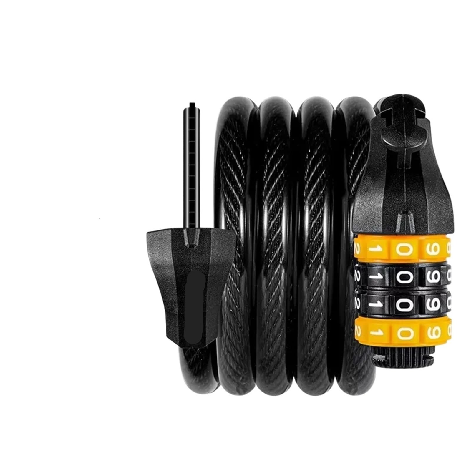 Bike Password Cable Lock Anti-Theft Safety Lock for MTB Road Bike Scooter Motorcycle Bicycle Accessories(4 Code 120cm)