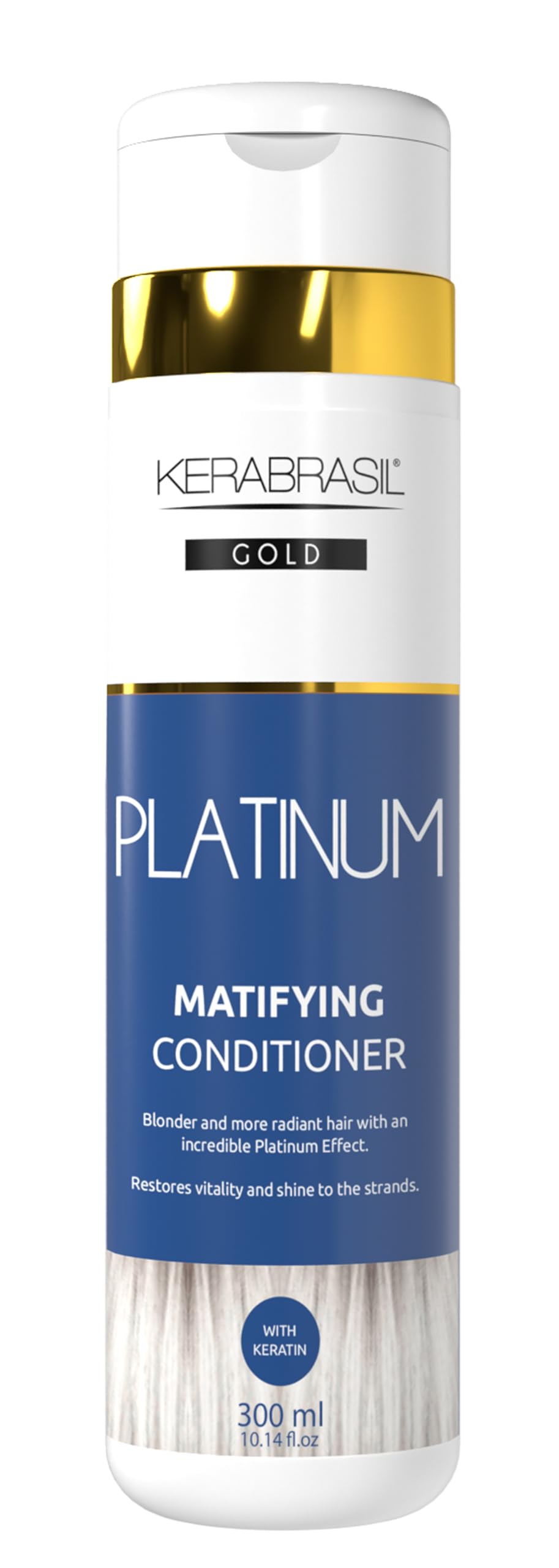 Kerabrasil Platinum Blonde Enhancing - Keratin-Rich Formula for Brightness & Strength | Enhances Blonde Tones for Radiant Platinum Shine | Suitable