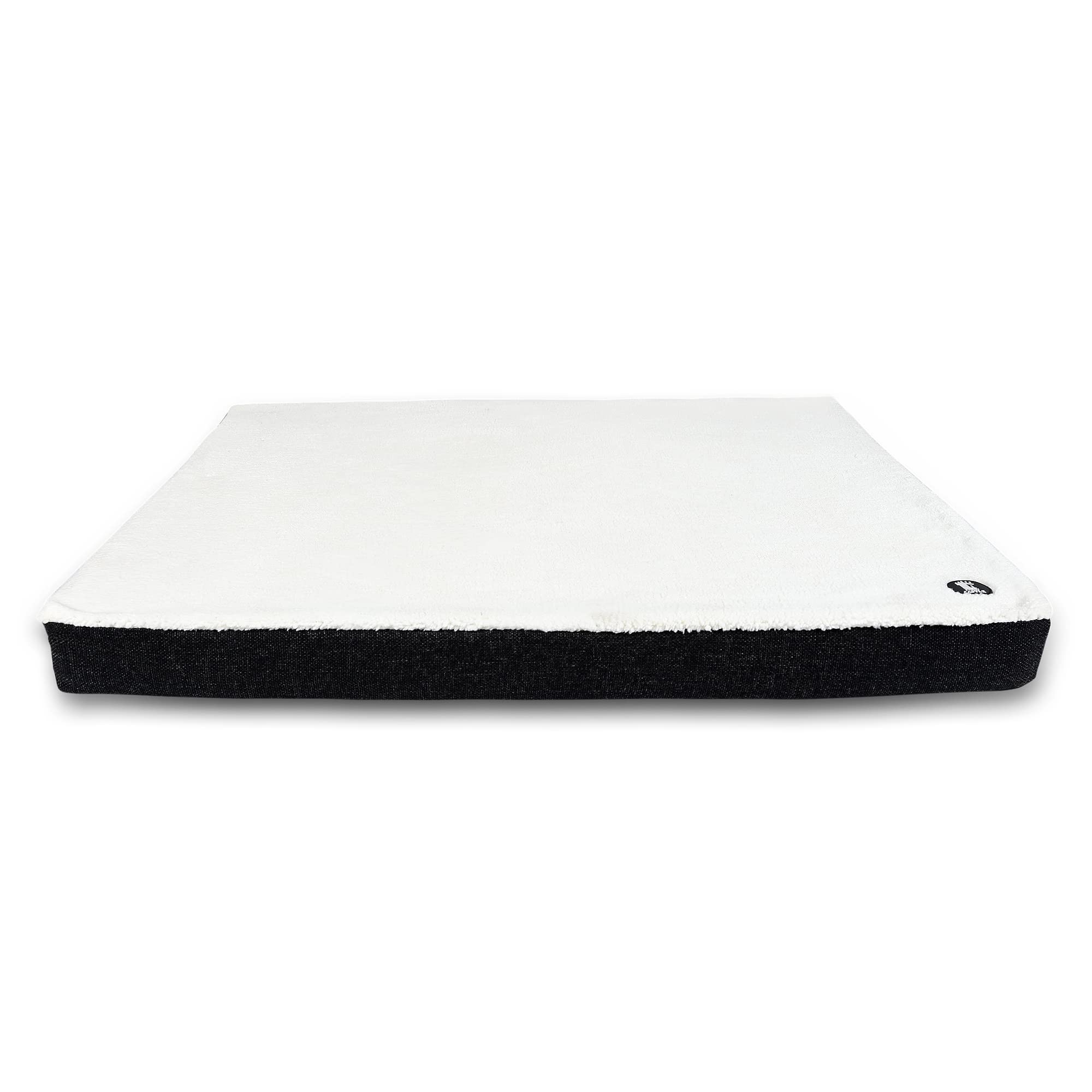 FURRY CASTLE Orthopaedic Pet Bed with Supersoft Fur On Top & Antiskid Bottom (Pack of 1, Black, Size: M, 35X27X3 Inches) (B0BNPW6M89) Amazon Price History, Amazon Price Tracker