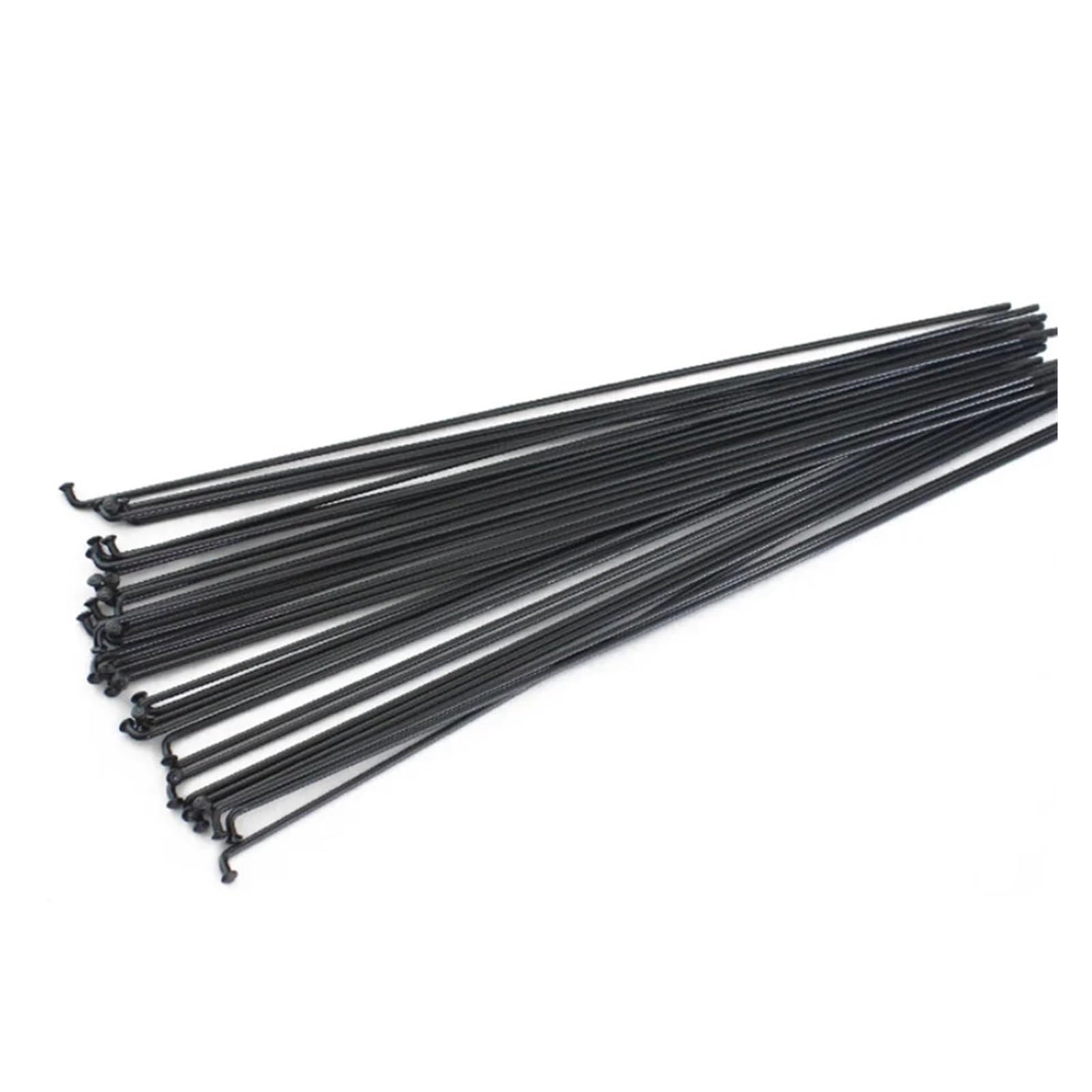 36 radios de acero para bicicleta de montaña/carretera, 14G, color negro, 170 mm-300 mm