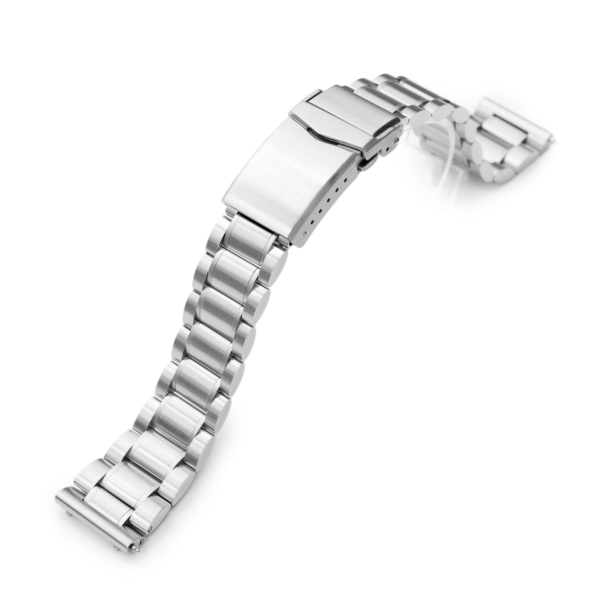 MiLTAT Bracelet de montre en métal à dégagement rapide 20 mm Extrémité droite (version sans outils), Man's size, Agate