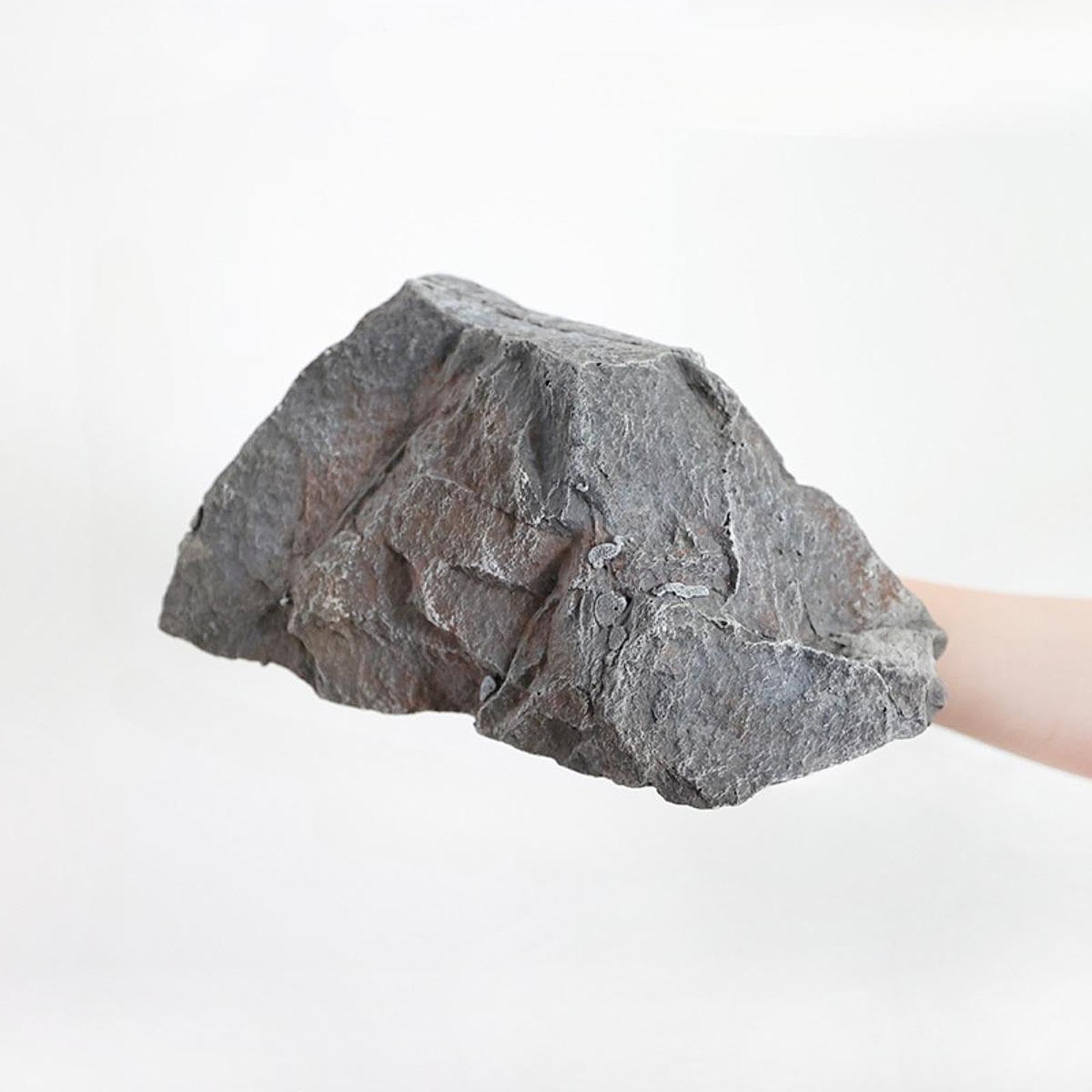 Rocce Artificiali per Paesaggio, Ornamento da Giardino, Accessorio Leggero per Oggetti di Scena Fotografici, Ornamento Grigio Irregolare, Decorazione, 34x25x21cm