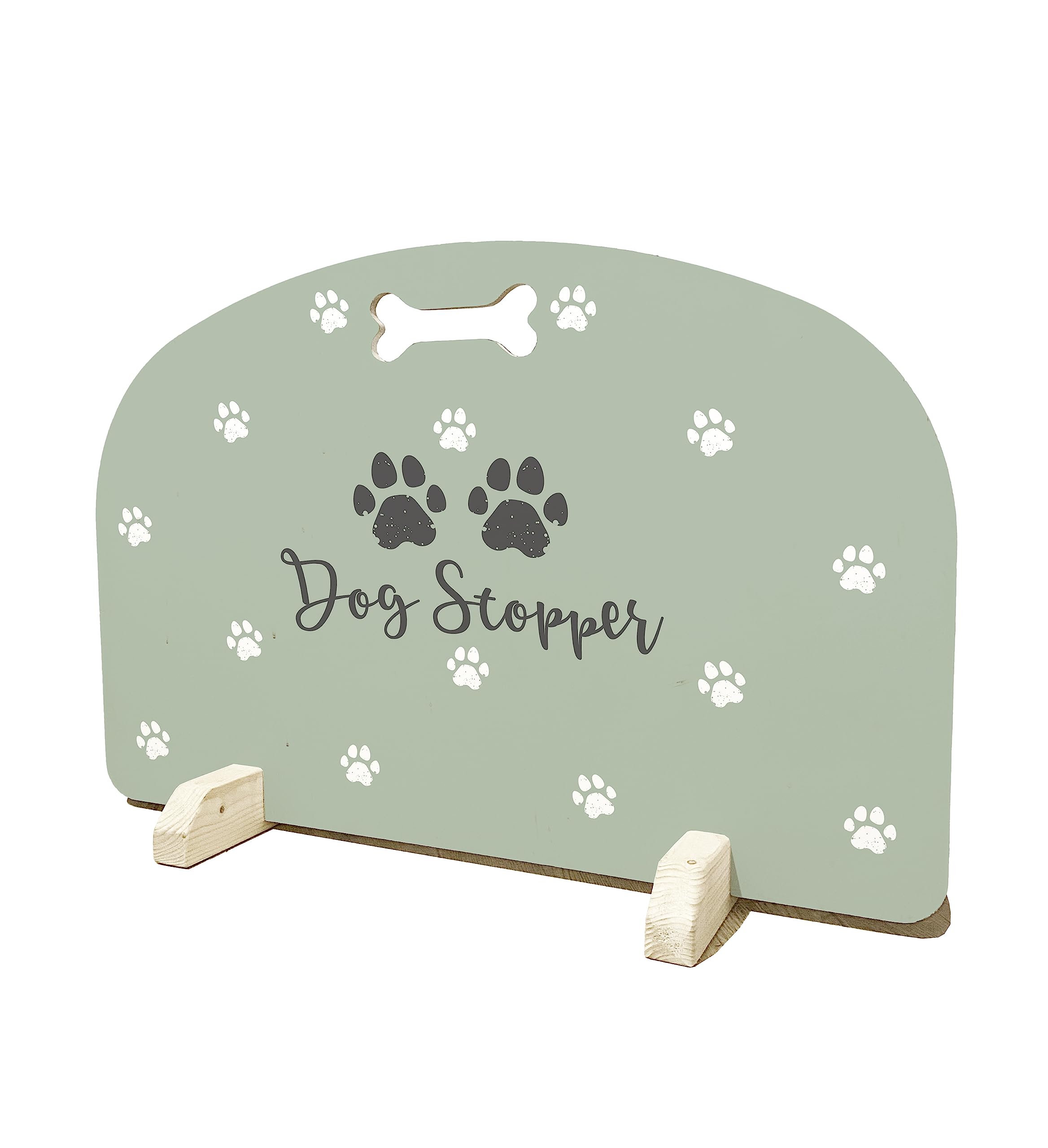 Dog Stopper - Stair Gate, Pet Barrier, Door Stopper, Puppy Stopper, Freestanding Stair Gate (Sage, 75cm)