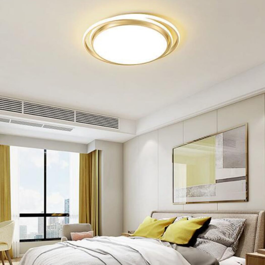 Regulowana Lampa Sufitowa Trójkolorowa Cienka, Płaska, Nowoczesna Oprawa Oświetleniowa Do Montażu Podtynkowego z Akrylowym Kloszem Lampy Sufitowe LED Nowoczesne, Minimalistyczne, Eleganckie KNBVFHG
