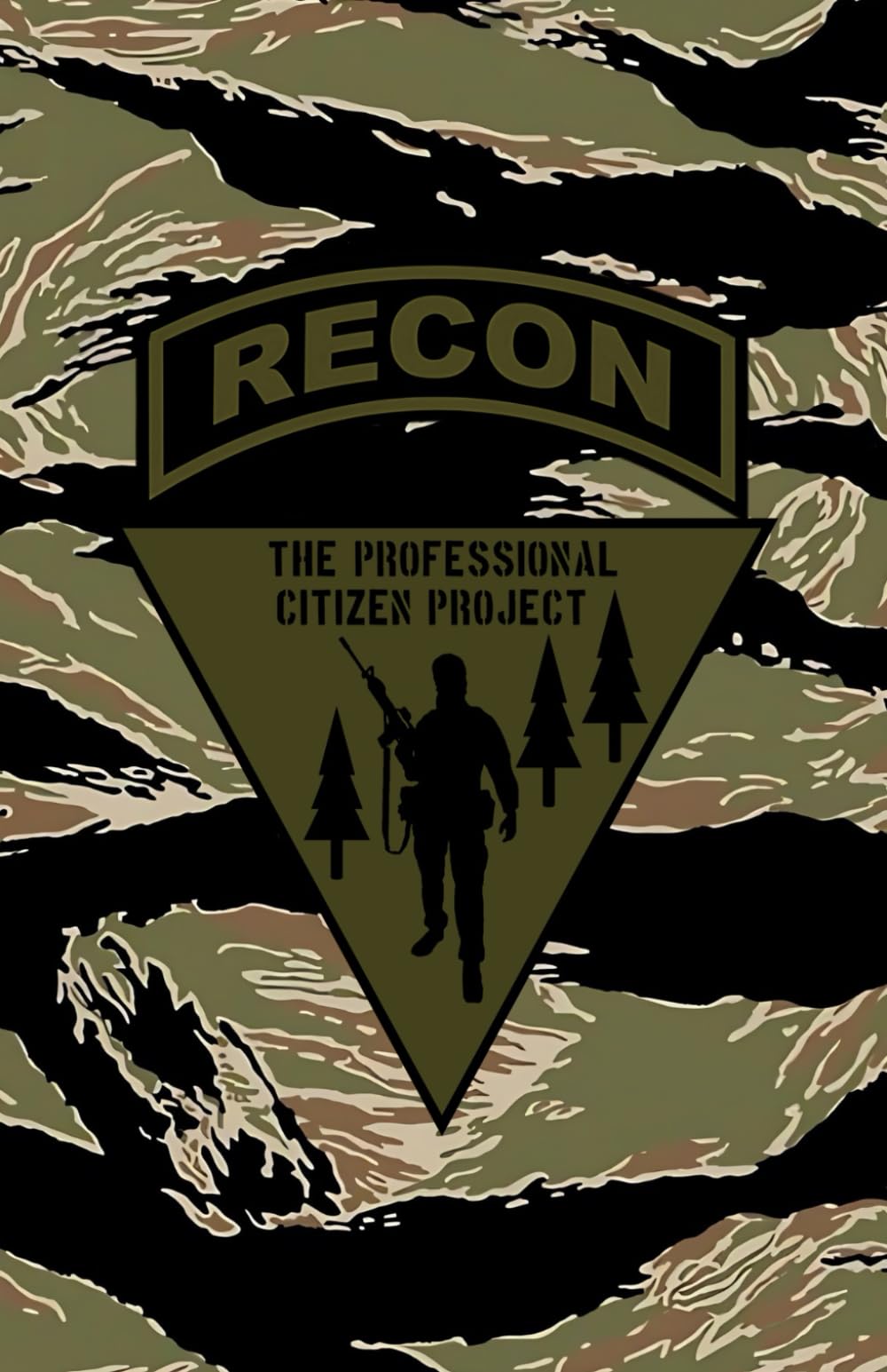 Professional Citizen Project Field Notebook Lined 5.5x8.5 with Date and Numbered Pages TPC Project Recon Tiger Stripe