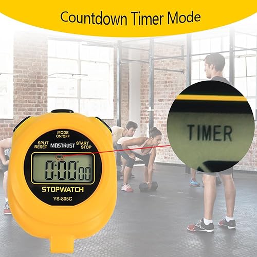 Miniatura 3 de Temporizador digital simple de cronómetro, cronómetro de una sola vuelta, temporizador de cuenta regresiva con encendidoapagado, batería AAA