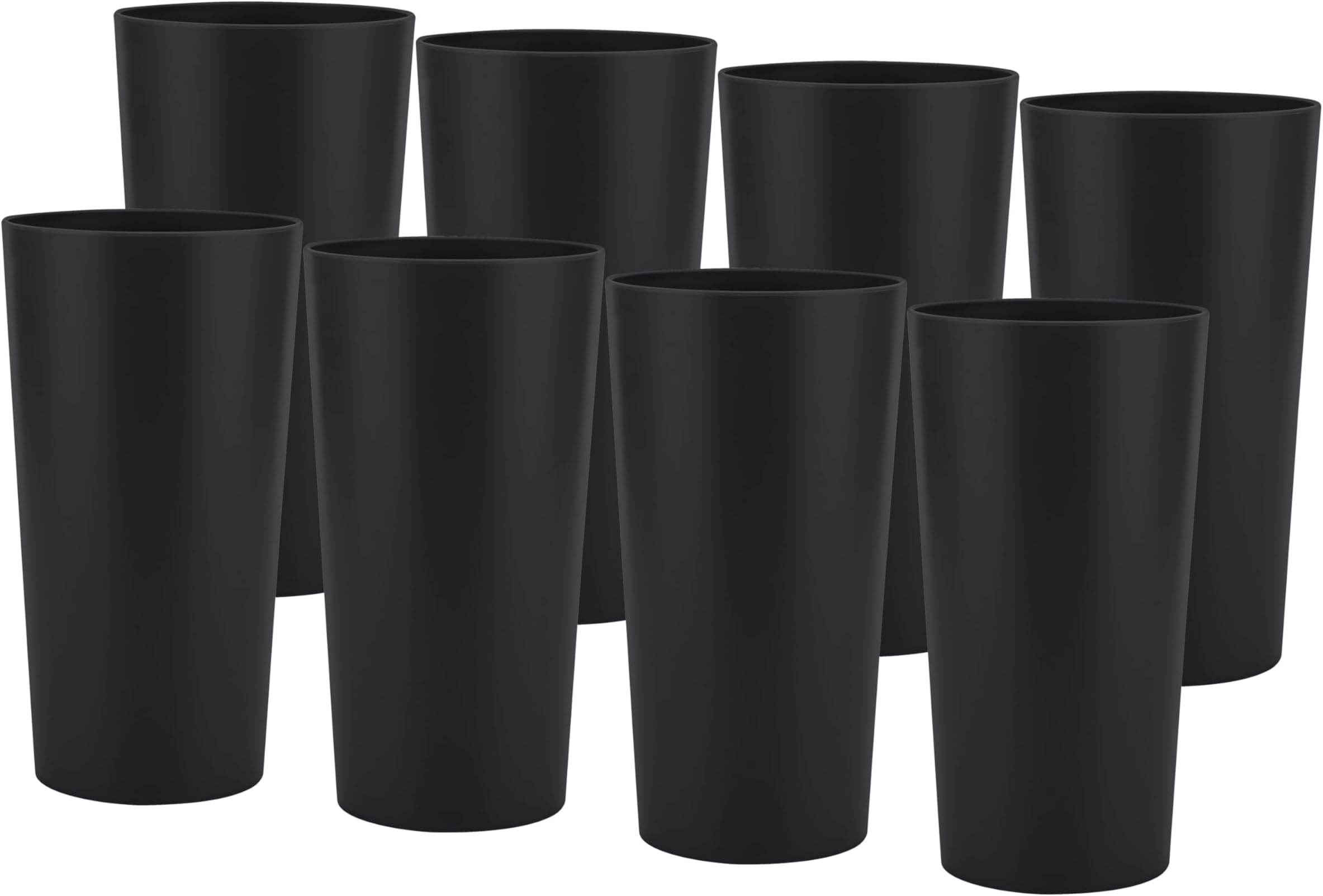 ZAINCA 26-ounce Plastic Drinking Glasses Stackable - View #2