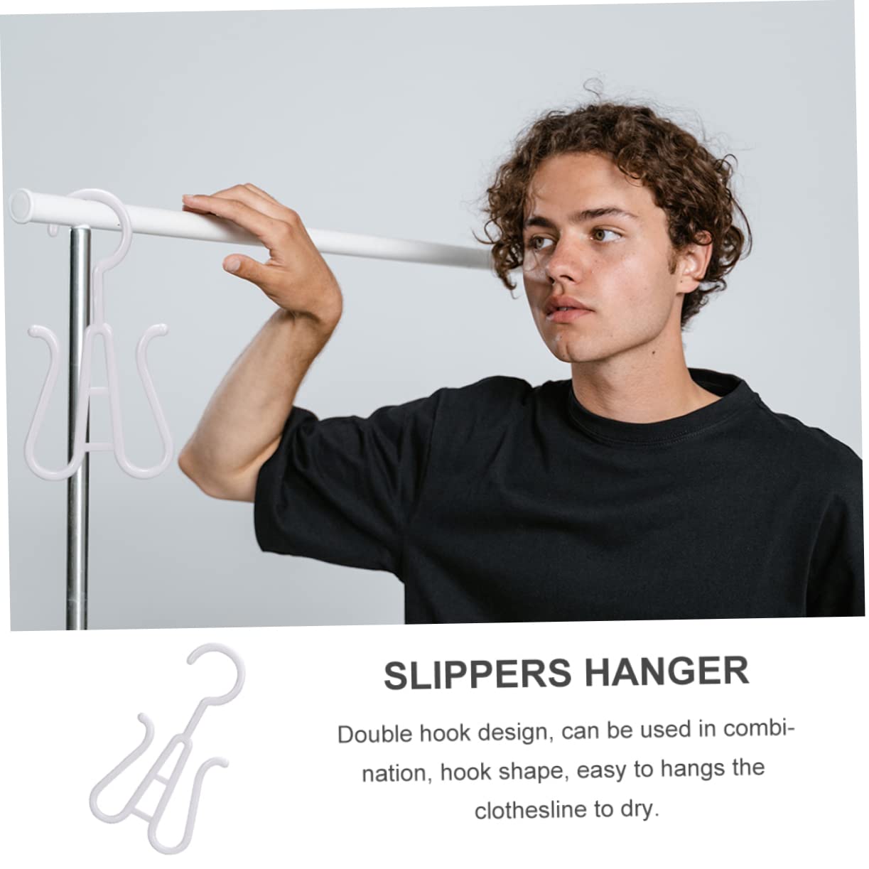 Cabilock 10Pcs Sturdy Plastic Shoes Hanger Shoe Organizers with Strong Load Bearing Capacity for Closet Storage for Sandals and Slippers