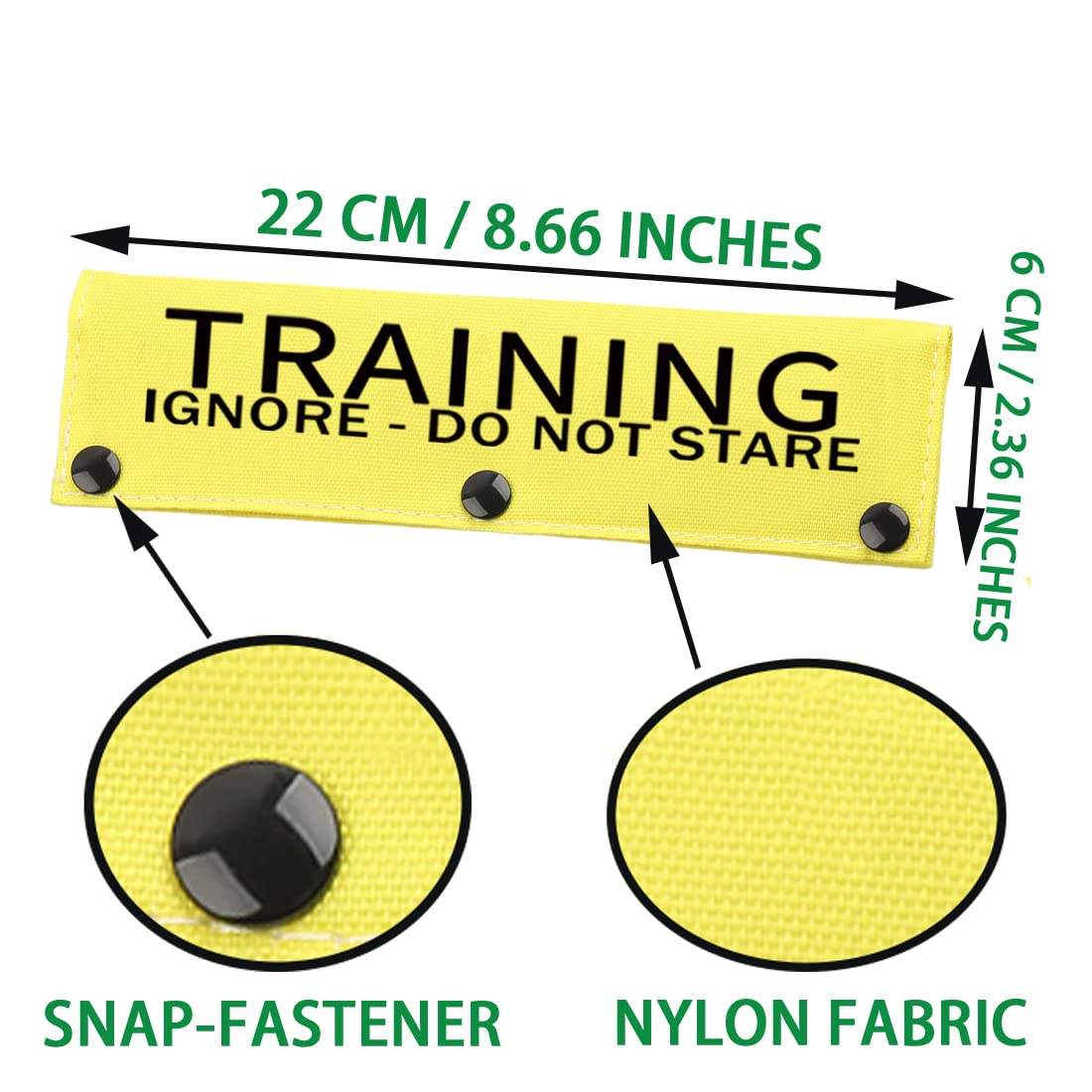 PWHAOO „In Training“ Hunde-Leinenhülle – Aufdruck „Bitte Ignorieren“, Nylon, 6x22 Cm, Mit Druckknopf