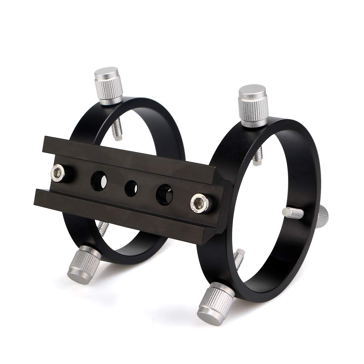 Svbony SV116 Colliers pour Lunettes de Guidage avec Plaque en Queue d’Aronde Support de Guide Scope Réglable en Métal pour Tube de Télescope Diamètre 43 à 70 mm