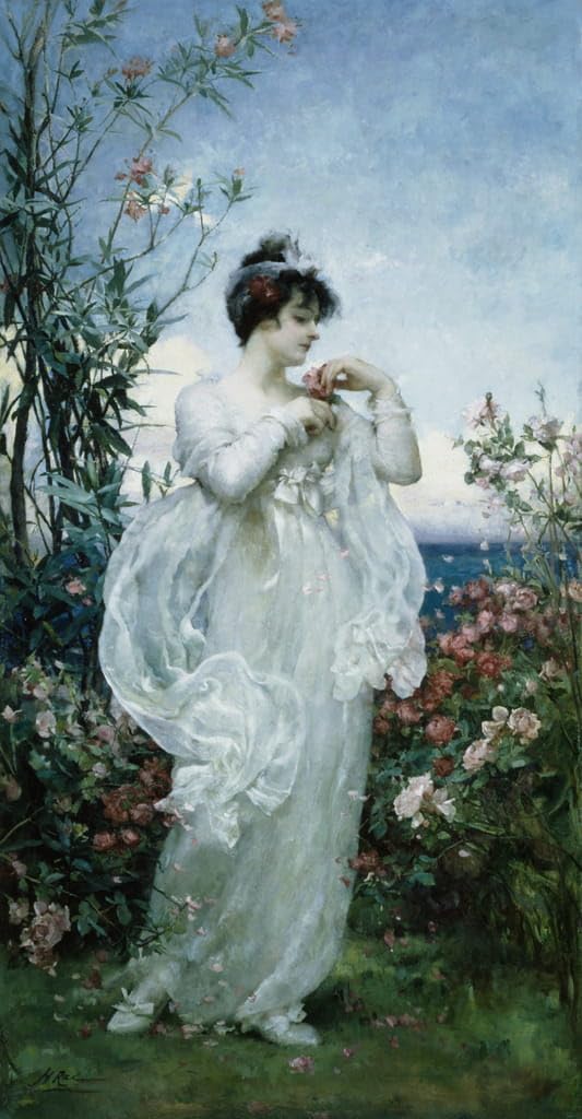 SYlale Famous Painting Canvas Art Canvas with Picture Summer by Henrietta Rae Modern Prints for Living Room Decor 60x90cm