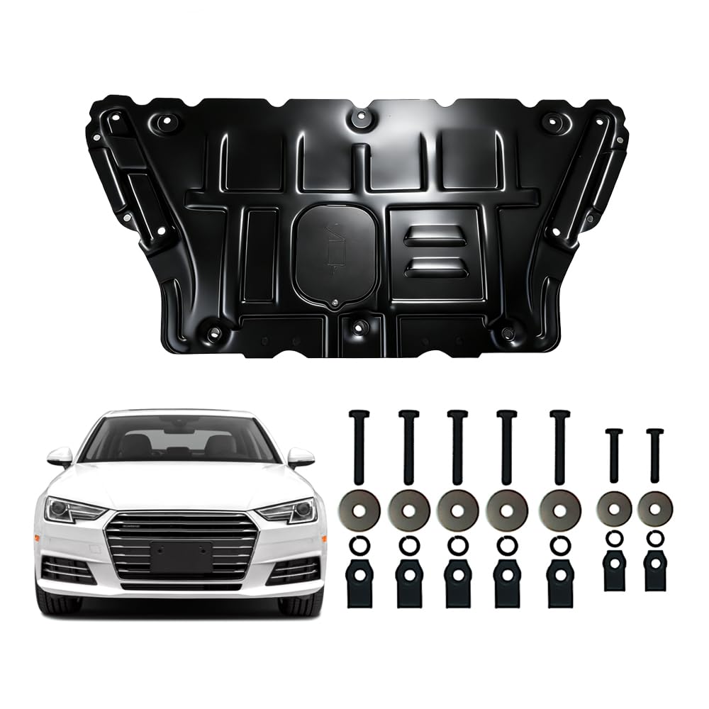 Photo 1 of Engine Splash Shield Fit for Audi A4 2017-2024 Engine Case Guard for Audi S4 2017-2024 Under Cover Compatible with Audi A5 S5 2018-2024 Front Engine Guard Mud Flaps