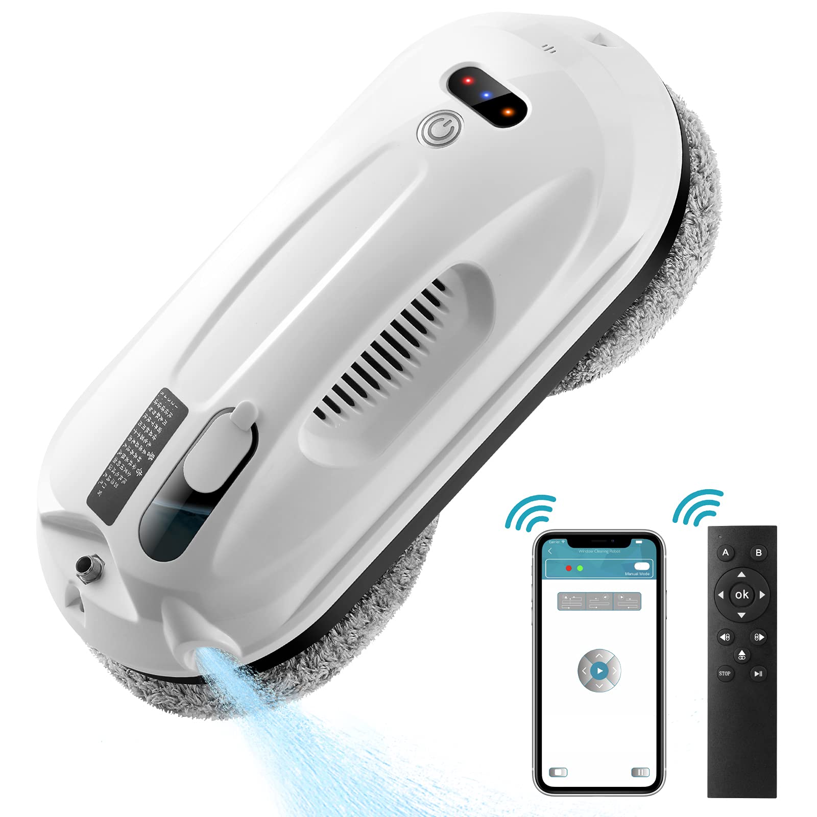 Buy QKU Window Cleaner Robot, 2022 Upgraded Version Automatic Water