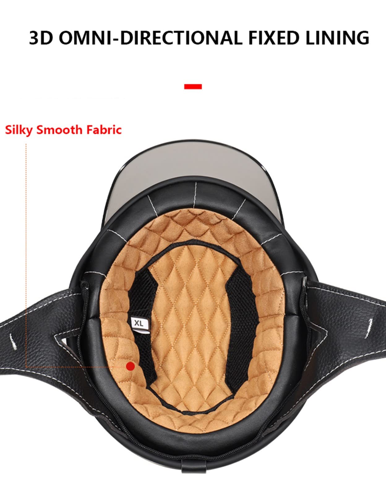 Aperto Caschi Da Moto Jet, Aperto Caschi da Moto Portatile ECE Omologato, retrò Motociclo Aperto Faccia Casco Scooter Casco per Moto Adult Donna Uomo