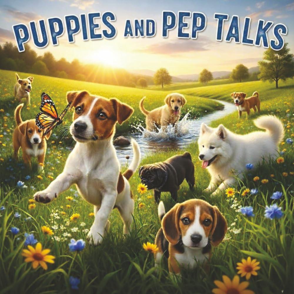 Puppies & Pep Talks: A colouring book with puppies