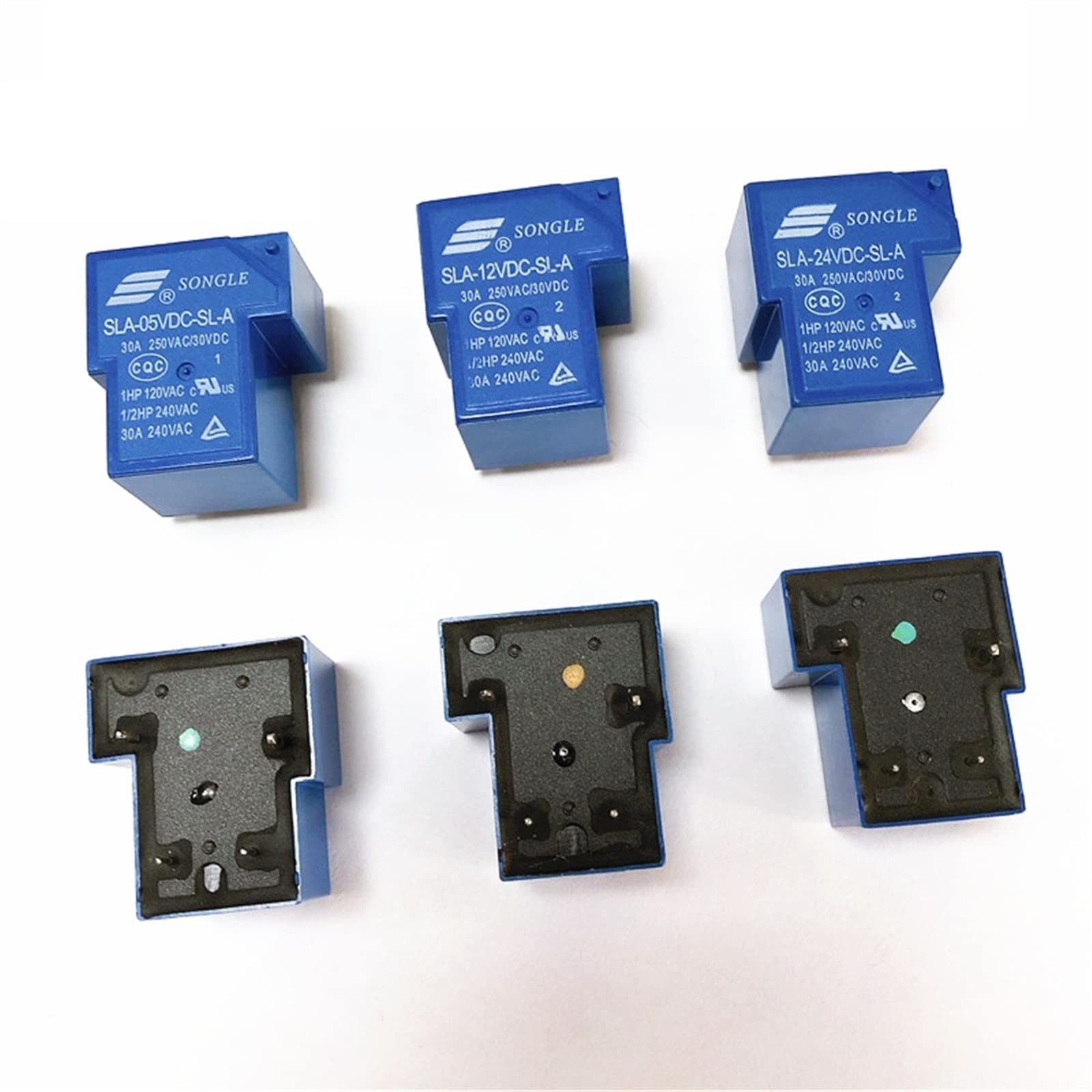 4Pin Power RELAYS 05V 09V 12V 24V Relay SLA-05V 24VDC-SL-A 4PIN 30A 5pcs )