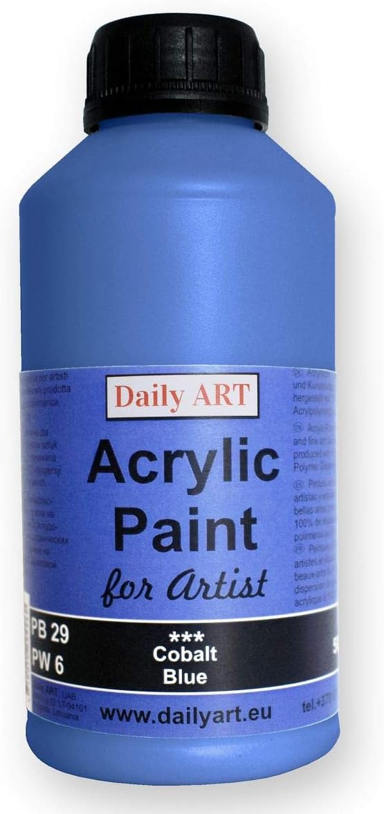 Daily ART Pintura acrílica 500 ml, Azul Cobalto