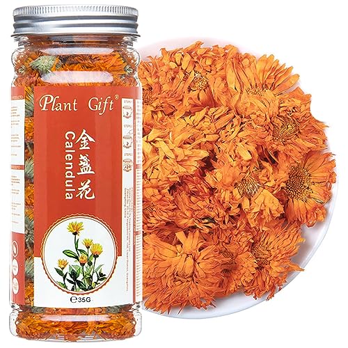 Plant Gift Calendula Tea 35G/1.23oz 金盏花 Té de caléndula, té de hierbas (calendula officinalis), té de caléndula, té de hierbas puro, sin cafeína, sin OGM, té chino