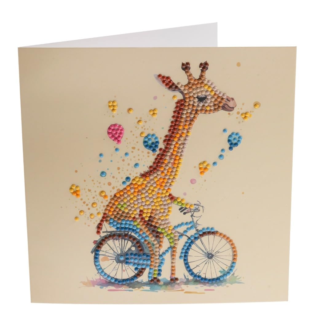 Crystal Art Giraffe 18X18cm Card
