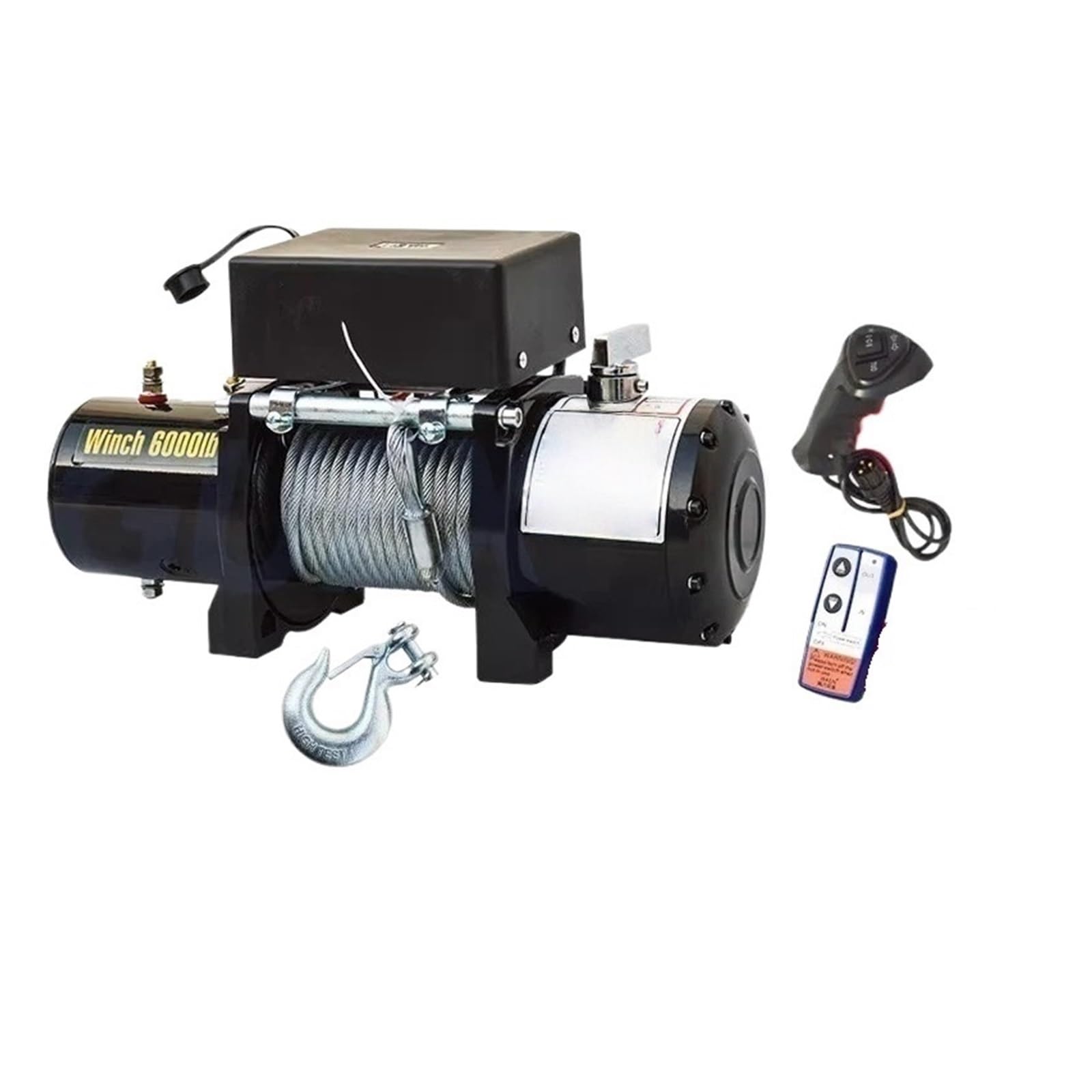12 V/24 V Verricello Elettrico Di Soccorso Stradale Auto Per Uso Domestico Gru Montata Trazione Strumento Sollevamento Paranco Elettrico Telecomandato Verricello
