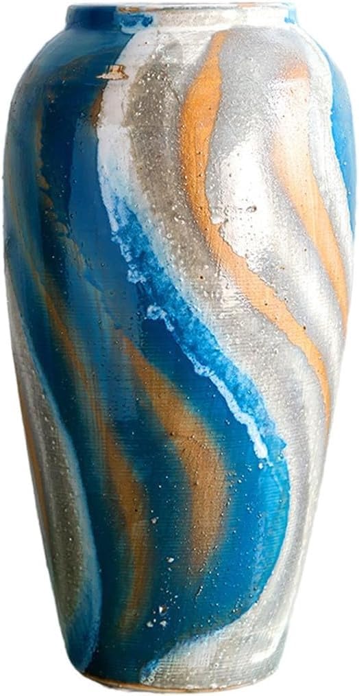Vase Desktop Ceramic Vase Decoration Modern Minimalist(W17 X H35cm)