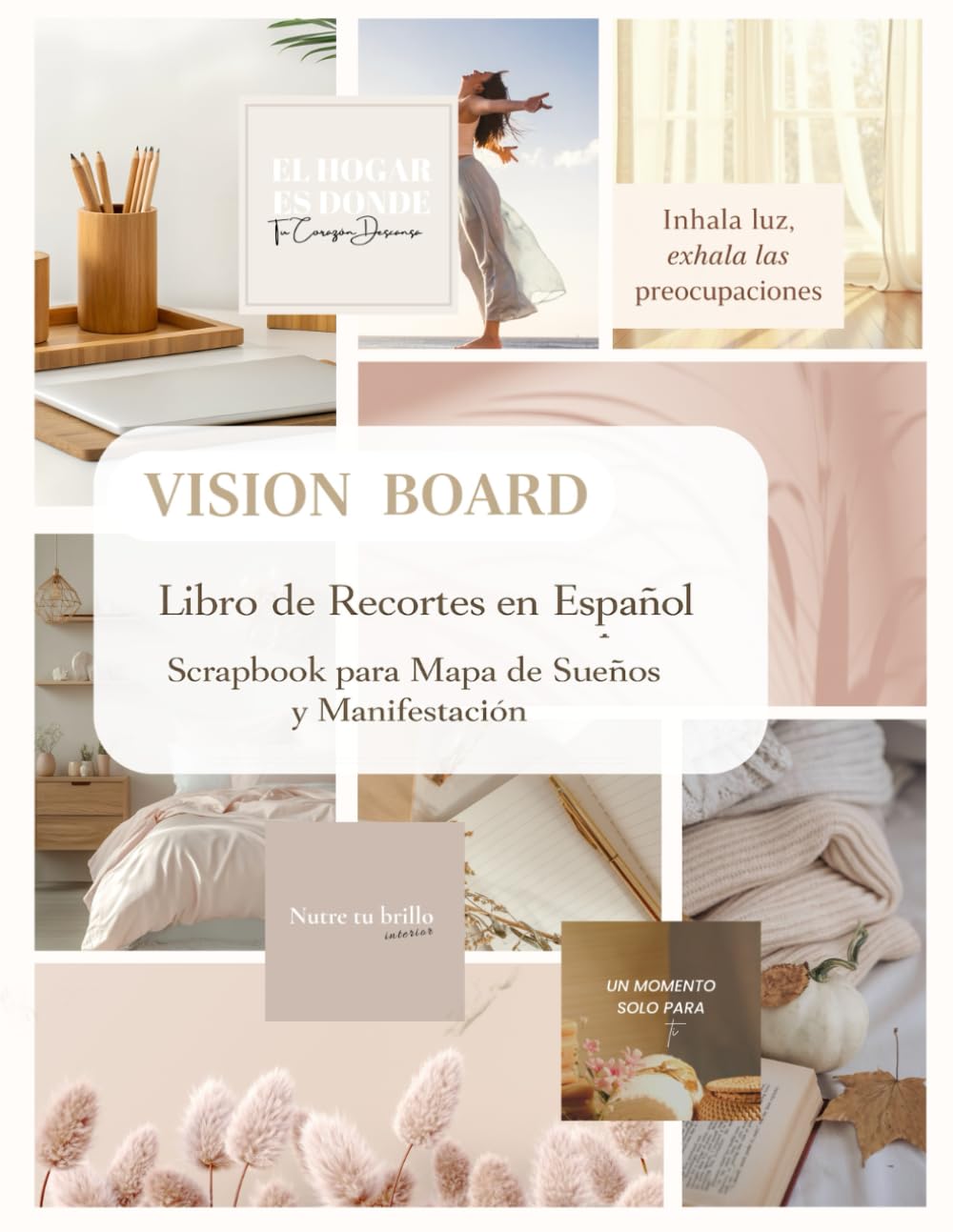 Vision Board: Libro de Recortes en Español, Scrapbook para Mapa de Sueños y Manifestación