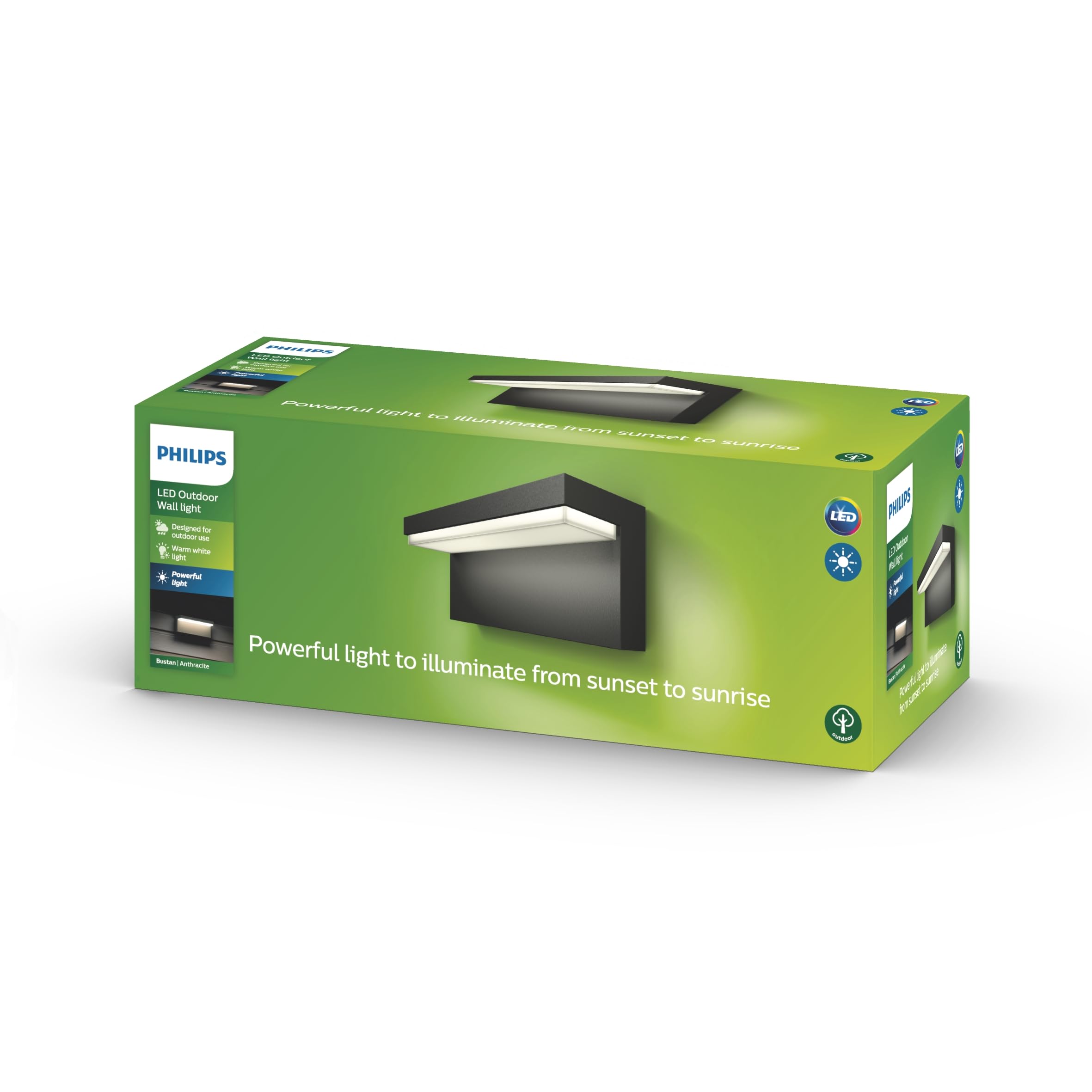 Philips myGarden Bustan Wall Lantern Bulb, 4.5 W. For Garden and Patio Lighting