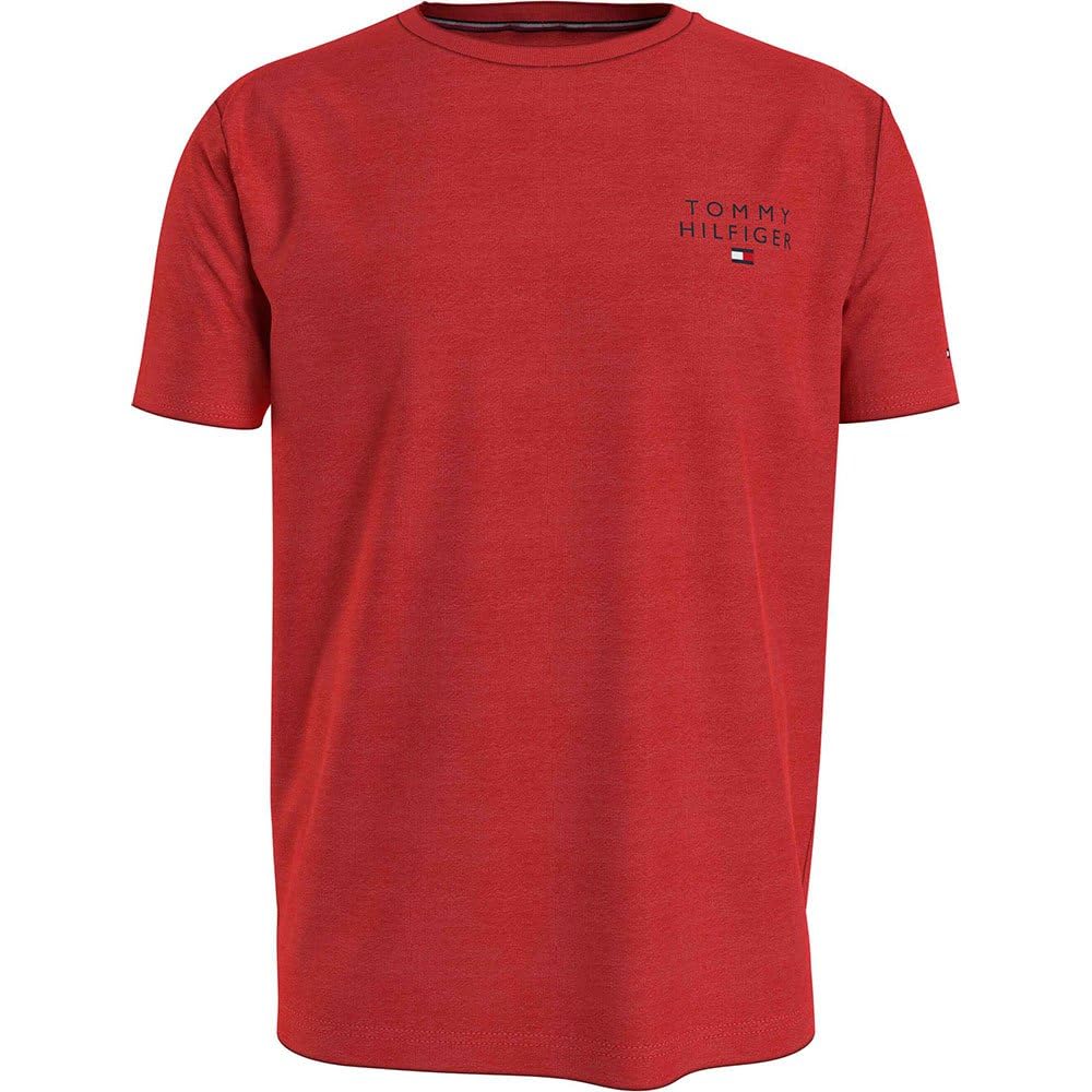 Tommy Hilfiger Men's Cn Ss Tee Logo Fierce Red S