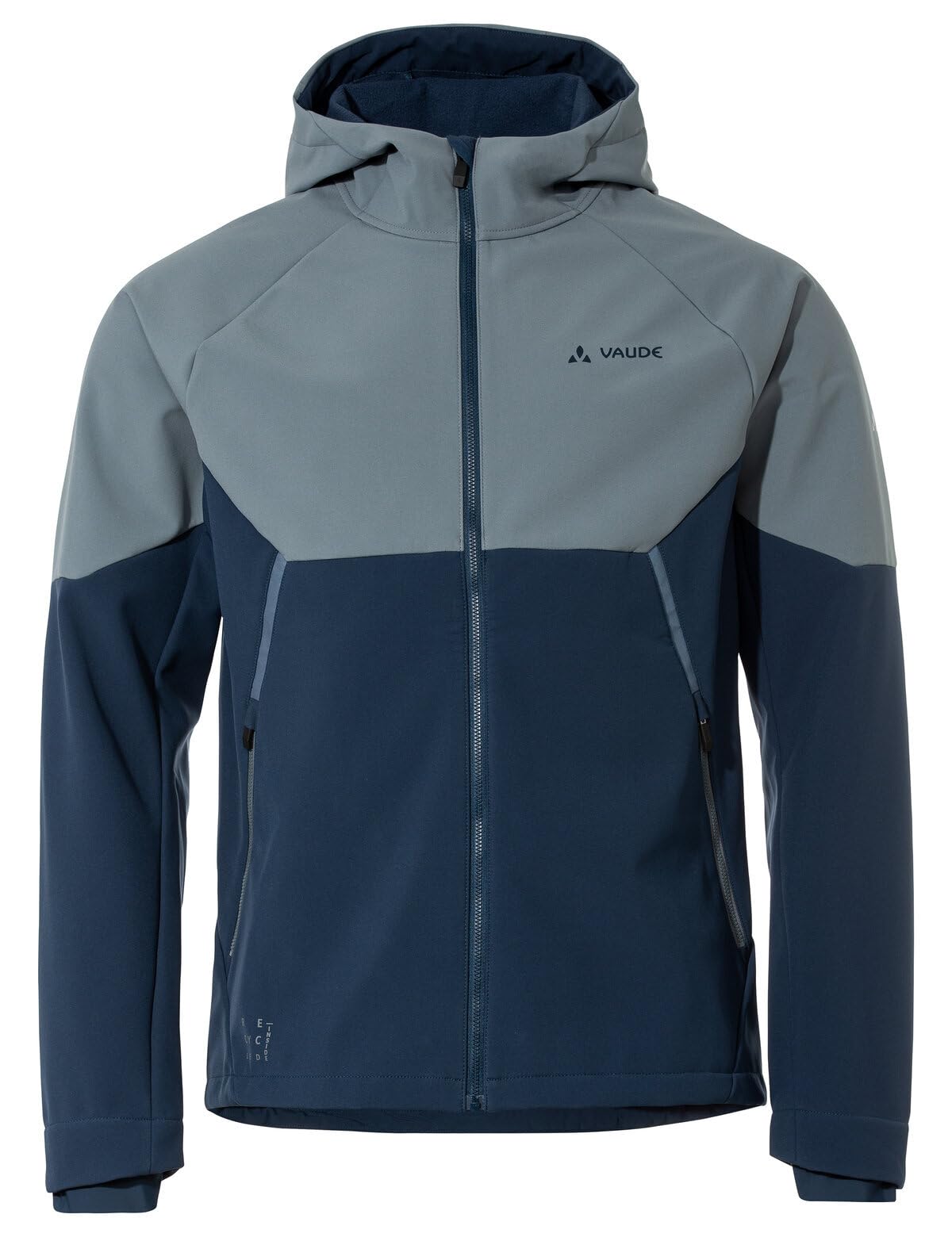 VAUDE Softshell Fahrradjacke Herren Qimsa – Wasserdichte & atmungsaktive Softshelljacke Herren, reflektierende Details, ideal fürs Radfahren im Herbst & Winter - in Grau, Größe: XXL