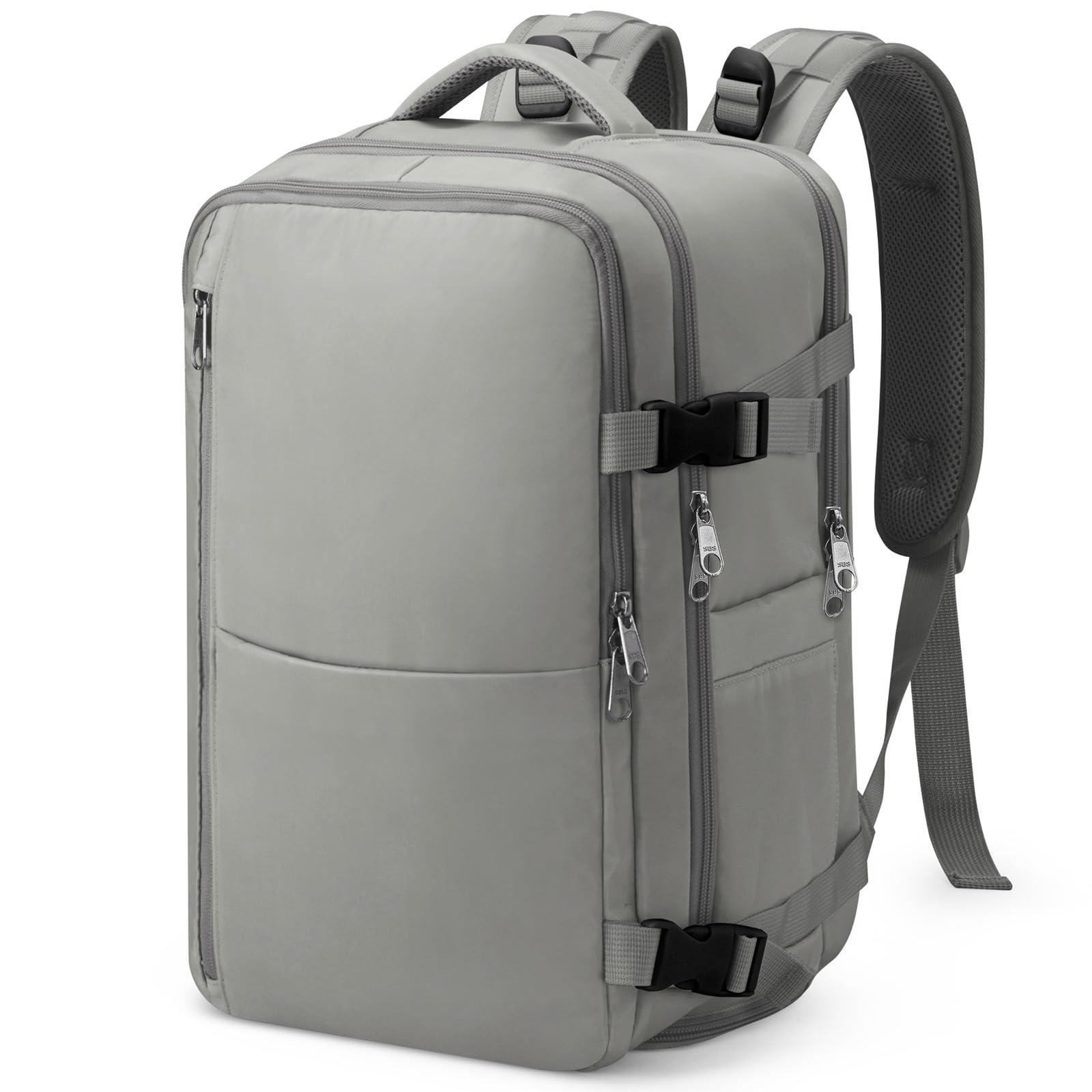 Samfolk Handgepäck Rucksack Ryanair Handgepäck 40x20x25 Travel Backpack 13 Taschen Carry On Bag Cabin Bags mit separater Schuhtasche Tragetasche Hand Luggage Backpack, 20L (Rauchgrau, 40x20x25)