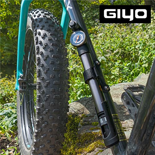 GIYO Mini Bike Pump with Gauge