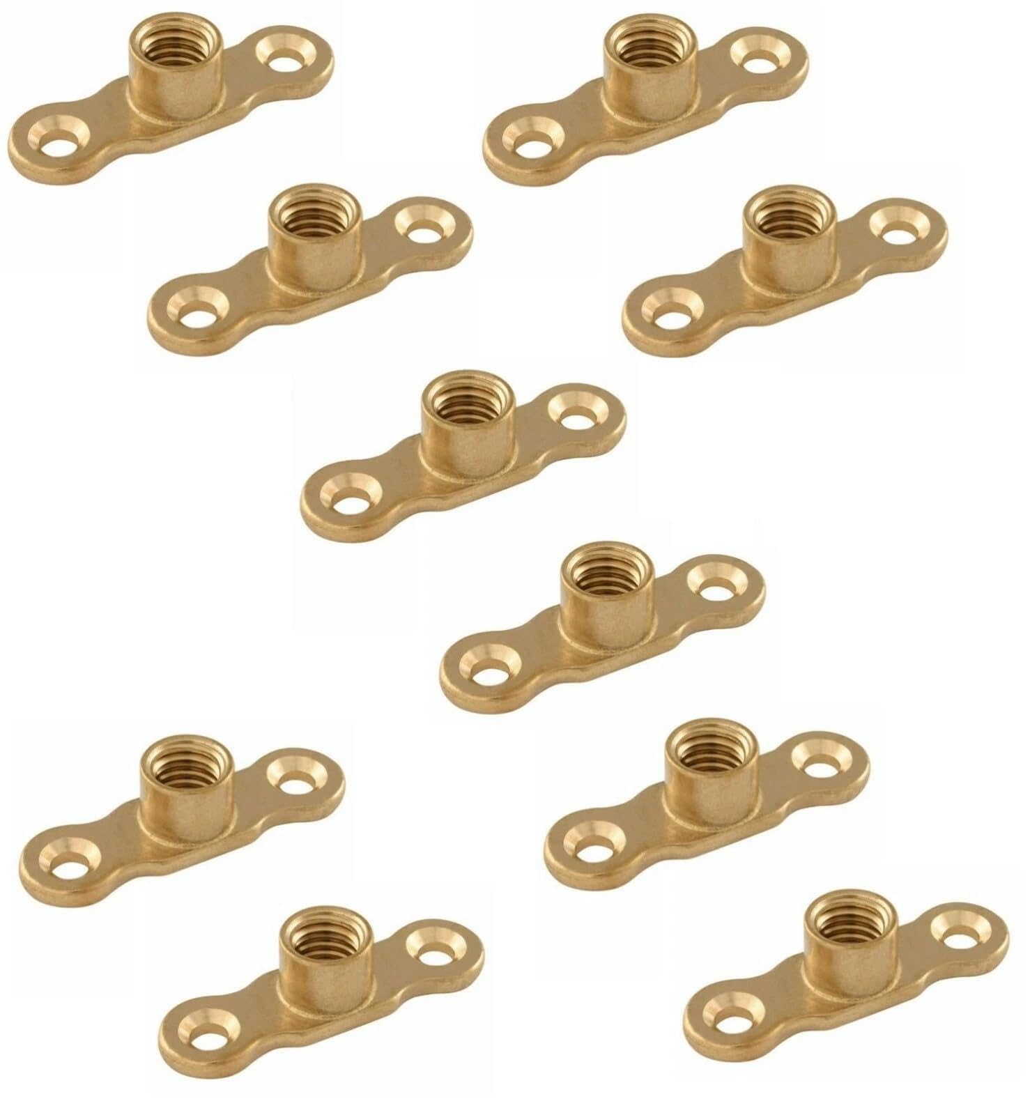 22.5 Team Controls Women's Brass Tc Munsen Pipe Ring Backplate M10 - Pack Of 10