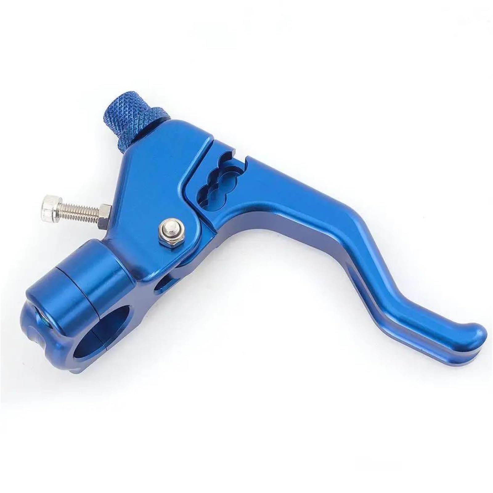 ETEKGVYVA Clutch Brake Lever Set Universal 7/8" 22mm Handlebar Motorcycle Clutch and Handbrake Short Clutch Lever Assembly(Blue)