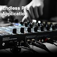 Vista 7 de Cable TRS de 1/4 pulgadas, 1/4 pulgadas TRS a 1/4 pulgadas (6.35mm) estéreo balanceado, de conector macho a conector macho para altavoces