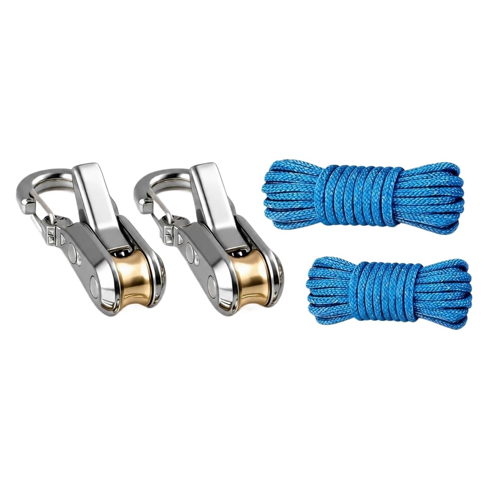 Rope Tightener Roller Tensioner, Heavy Duty Adjustable Buckle for Camping Tent, Canopy, Boating, Kayak, Tarp, Clothe for Camping, Boat(2pcs)