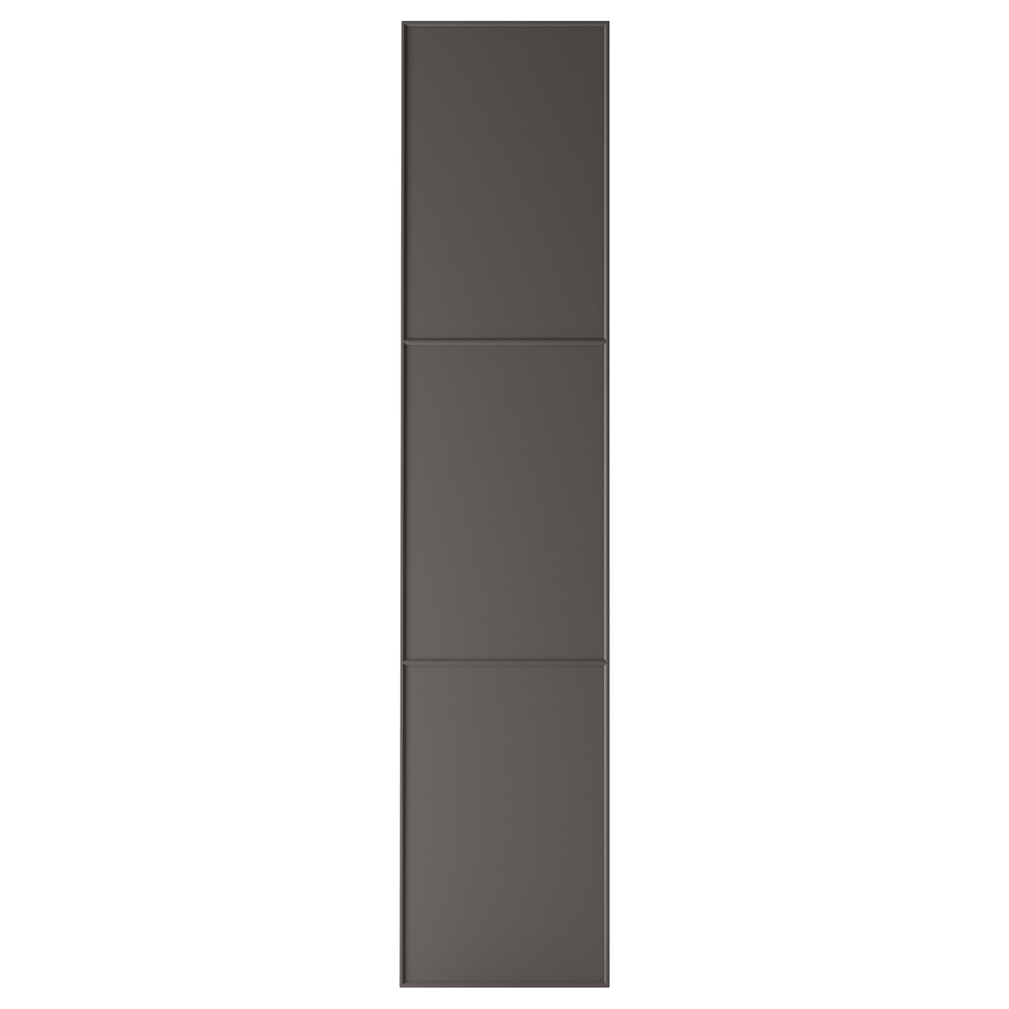 Porte avec charnières MERÅKER gris foncé 50x229cm dressing armoire placard