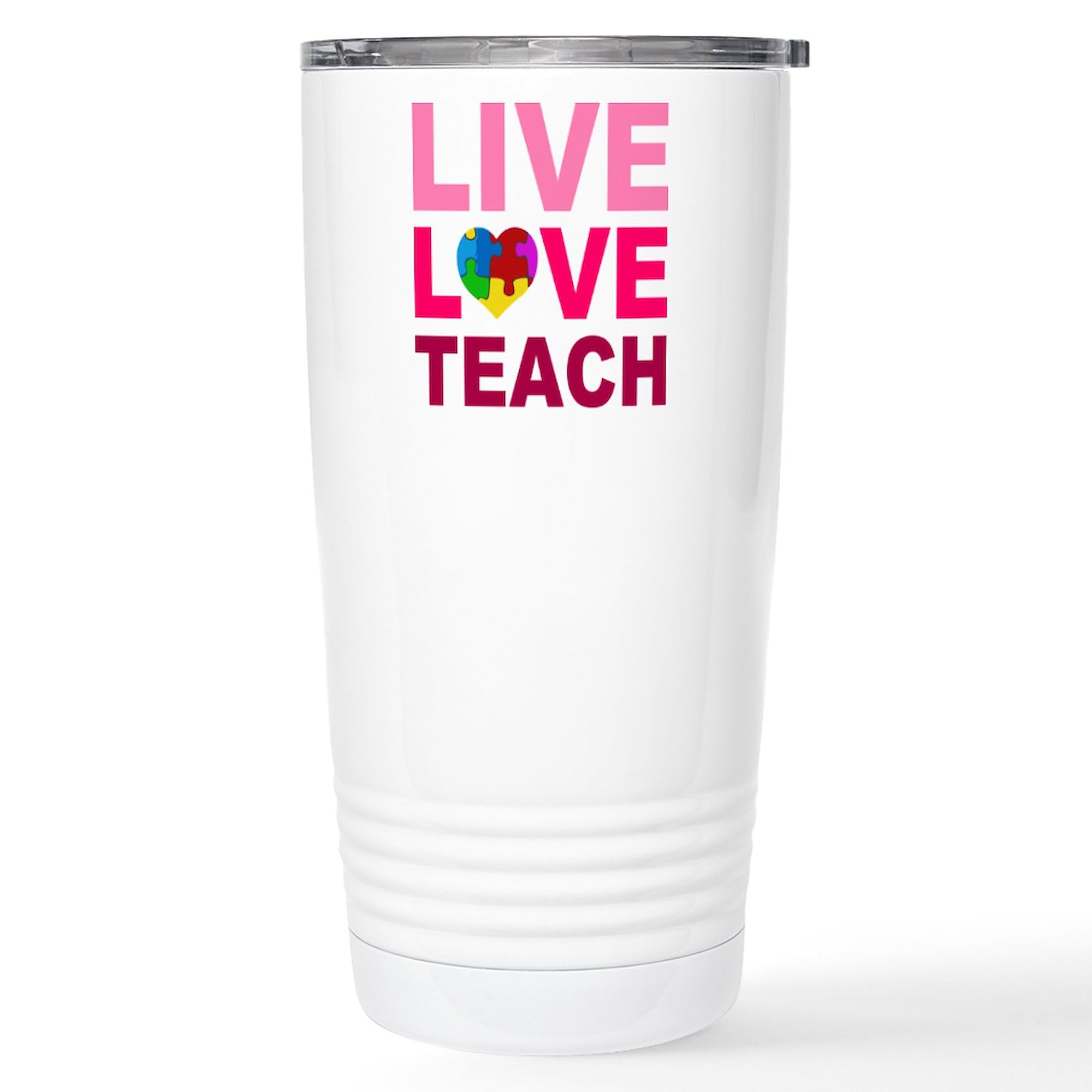 Amazon.com: CafePress Live Love Teach Autism Stainless Steel