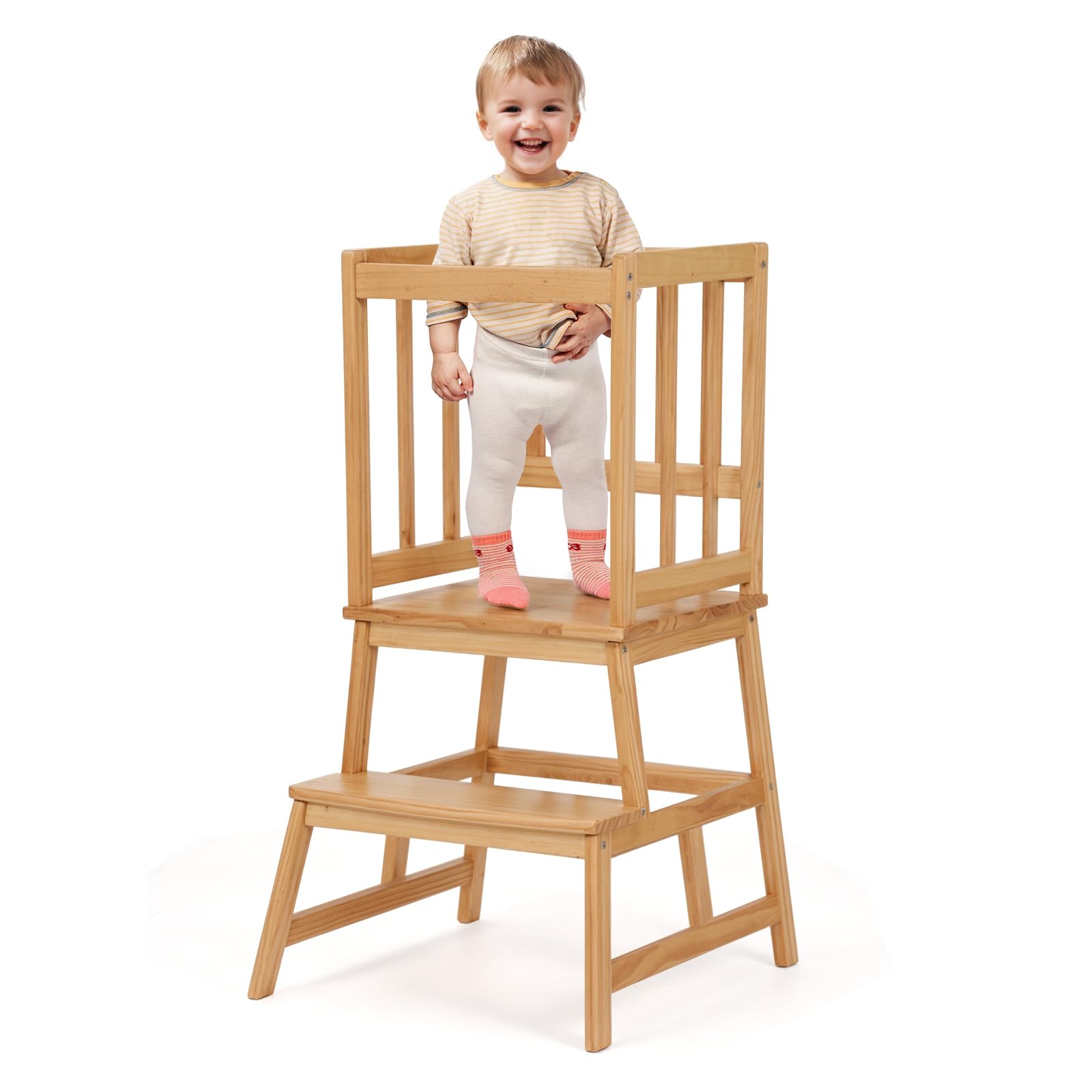 COSYLAND Tour D Observation Montessori En Bois Pour Enfants 1-3 Ans