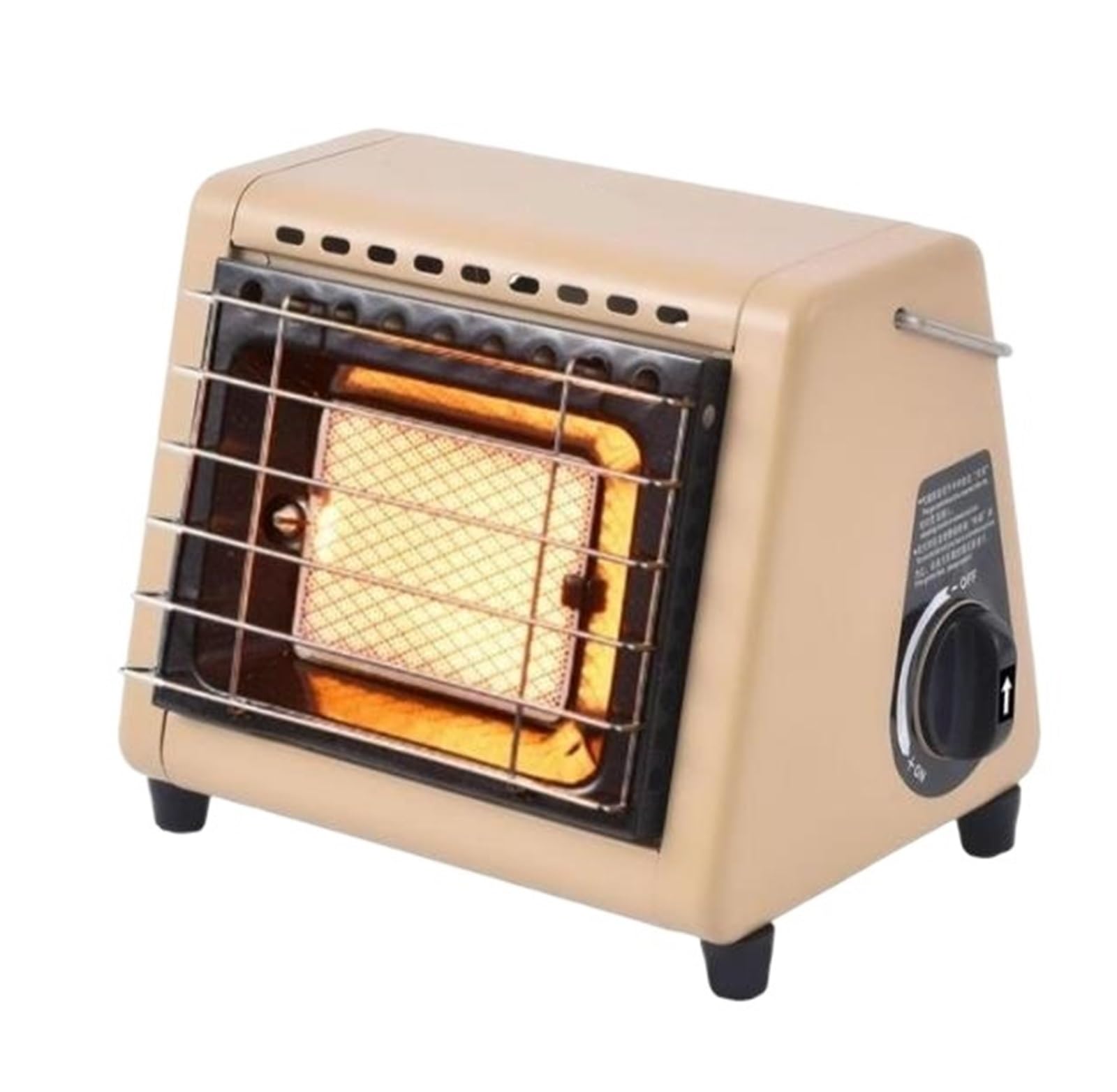Wielofunkcyjny Grzejnik Gazowy 1,5KW 2 W Przenośny Ceramiczny Regulowany Piecyk Grzewczy Na Zewnątrz Namiot Kempingowy Piknik łAtwe W Przygotowaniu(Khaki)